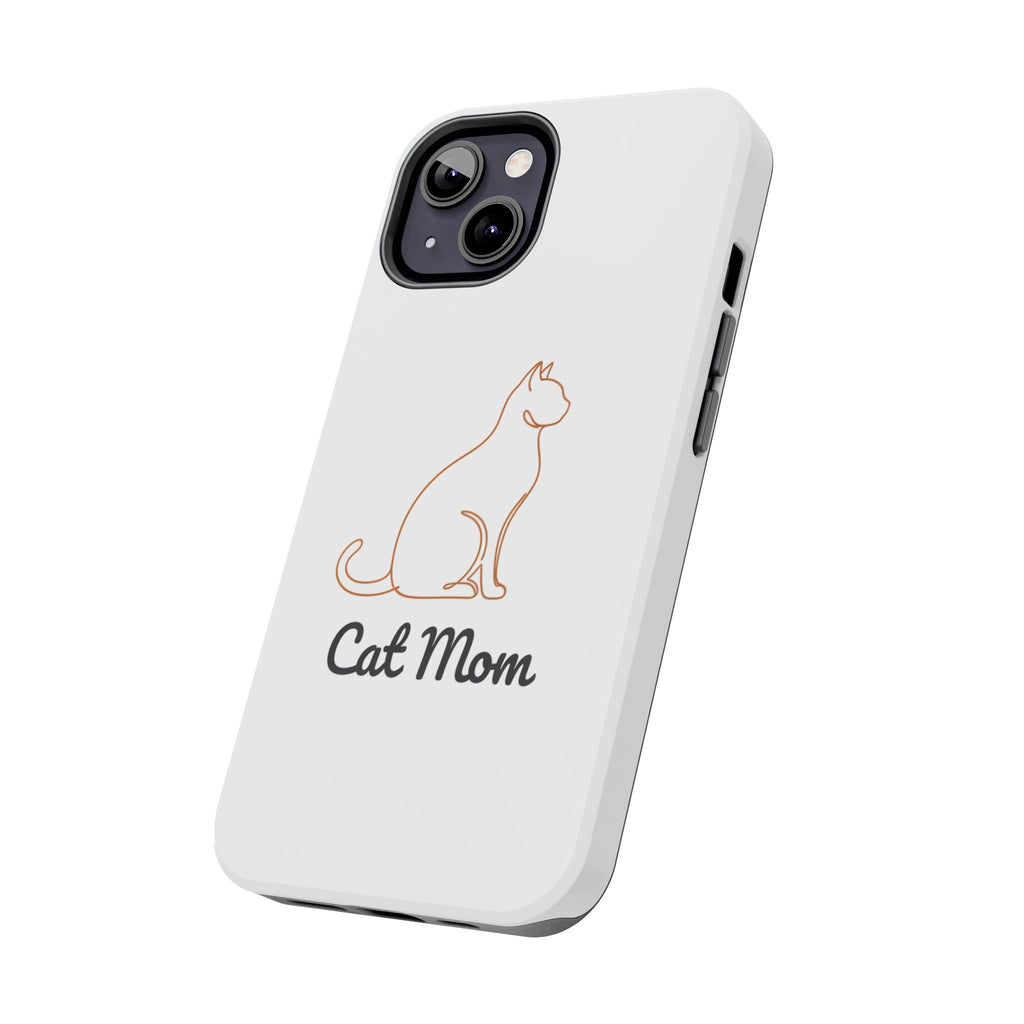 Cat Mom Tough Phone Case — Durable Protective Phone Cover for Cat Lovers
