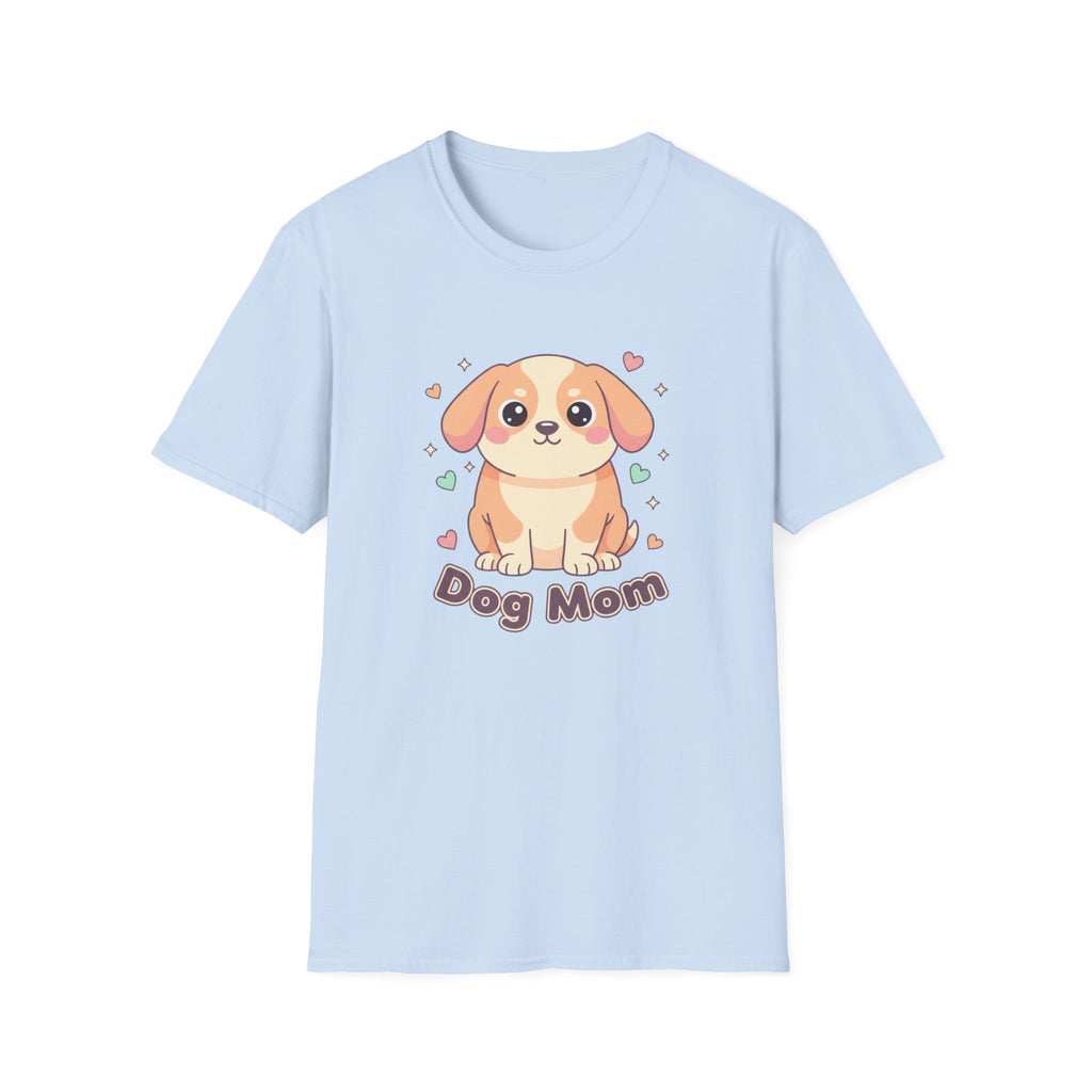 Dog Mom T-Shirt — Cute Cartoon Puppy Graphic Tee for Dog Lovers