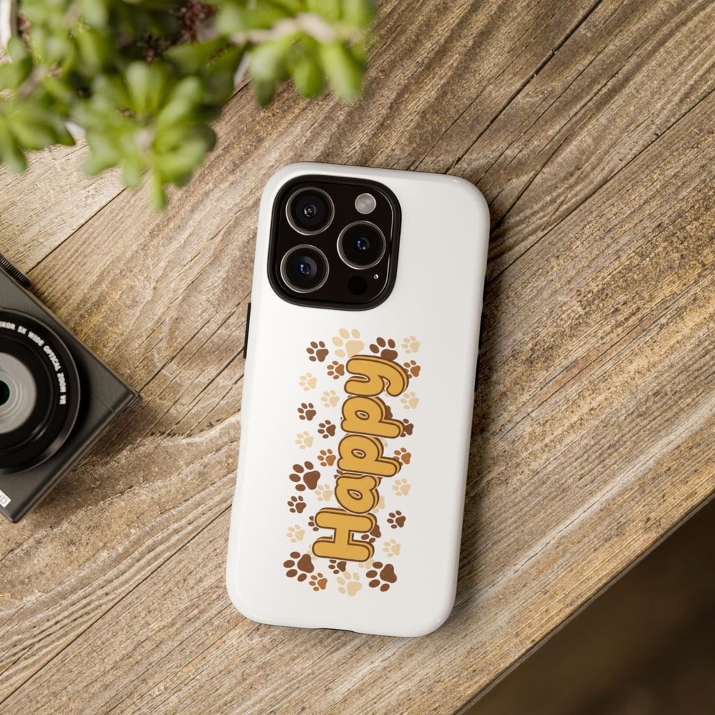 Happy Paw Phone Case — Cute Dog Paw Print iPhone Cover
