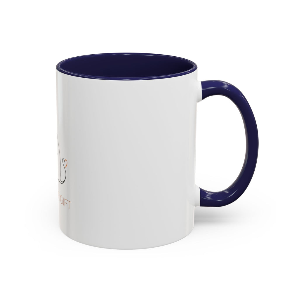 Cat Lover Accent Coffee Mug — 'Cat Lover Gift' Cute Minimal Line Art Ceramic Mug