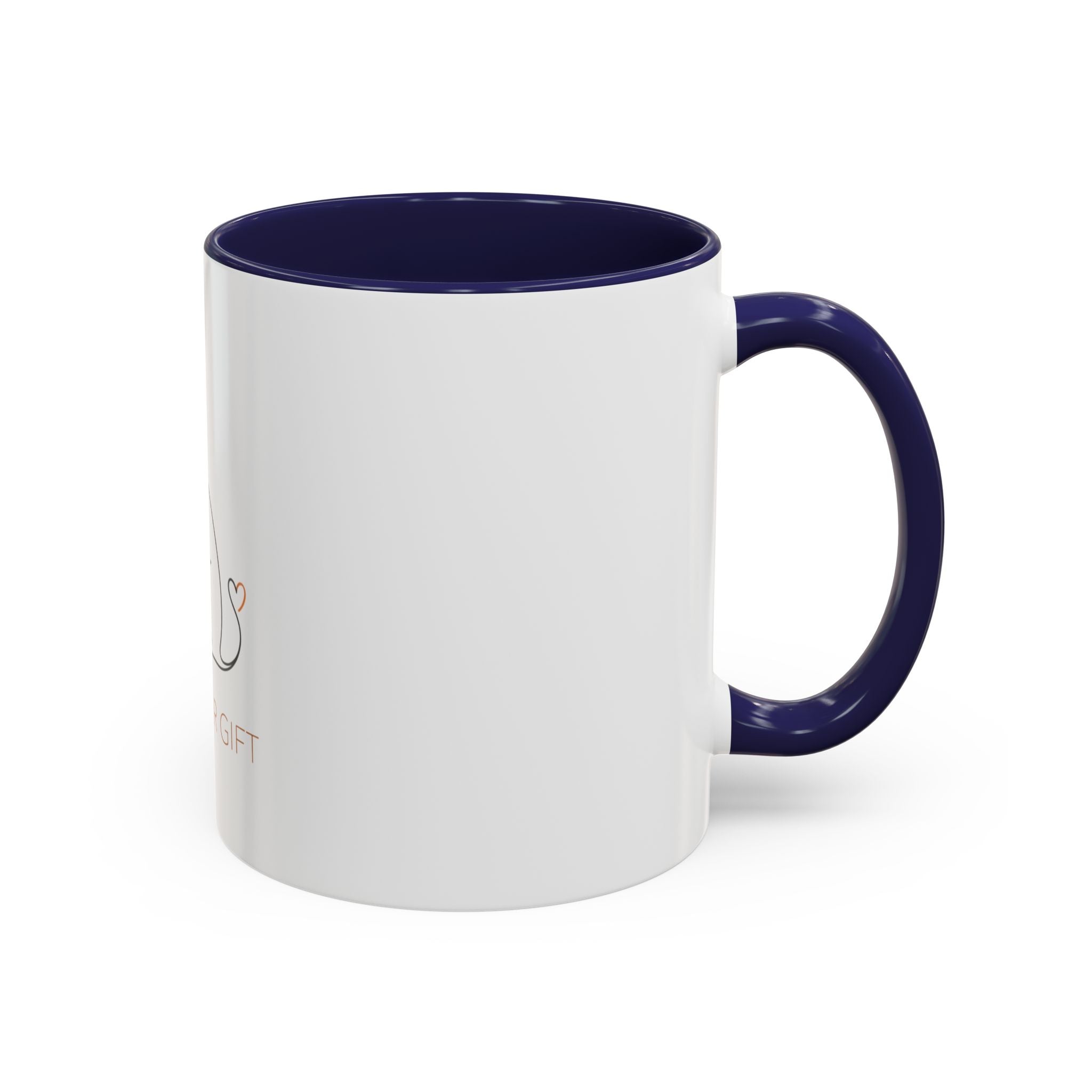 Cat Lover Accent Coffee Mug — 'Cat Lover Gift' Cute Minimal Line Art Ceramic Mug