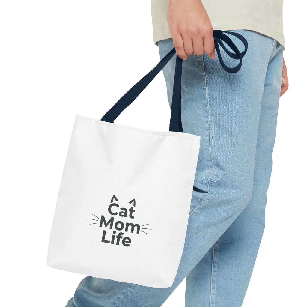 Cat Mon Life Tote Bag — Cute Cat Mom Tote for Everyday Use