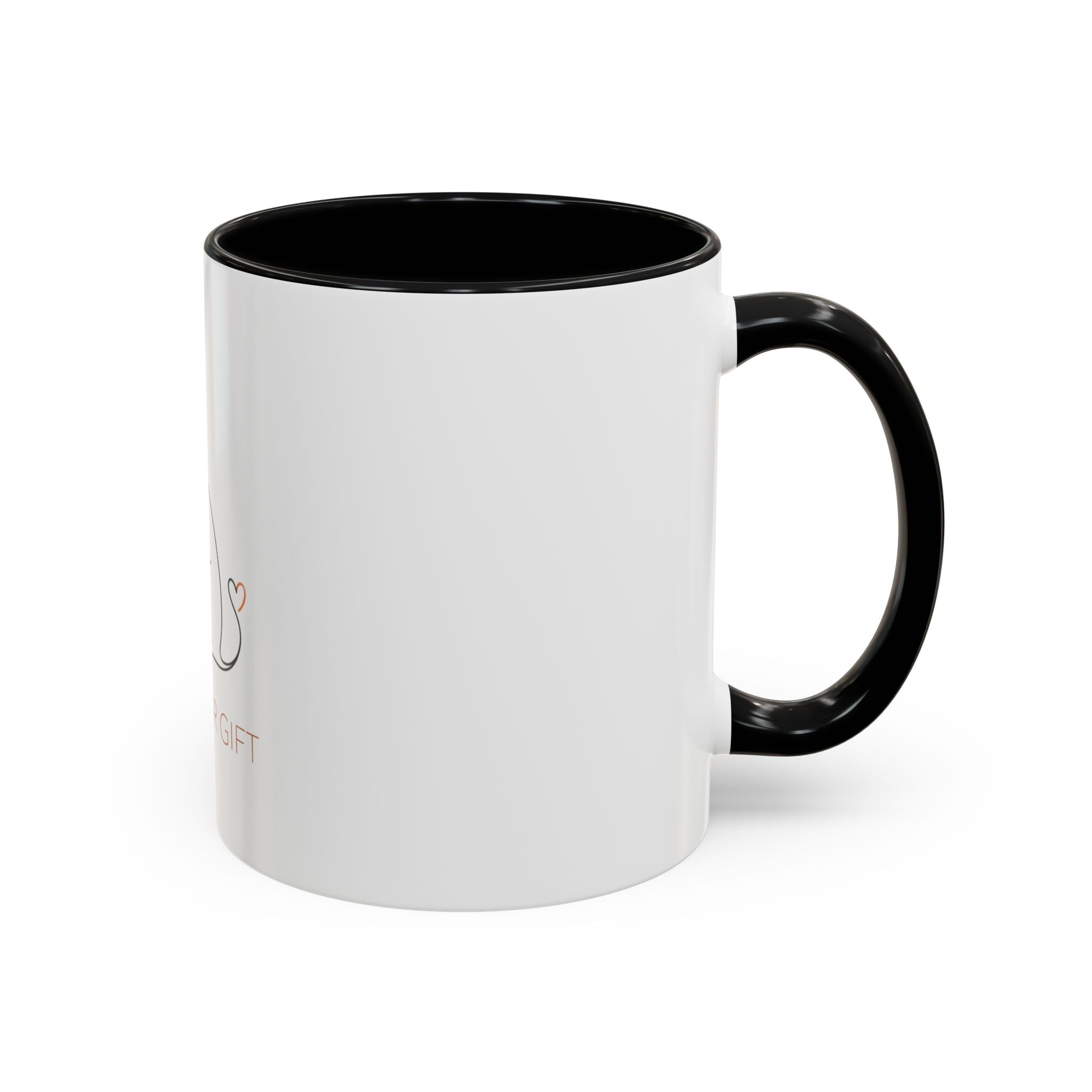 Cat Lover Accent Coffee Mug — 'Cat Lover Gift' Cute Minimal Line Art Ceramic Mug
