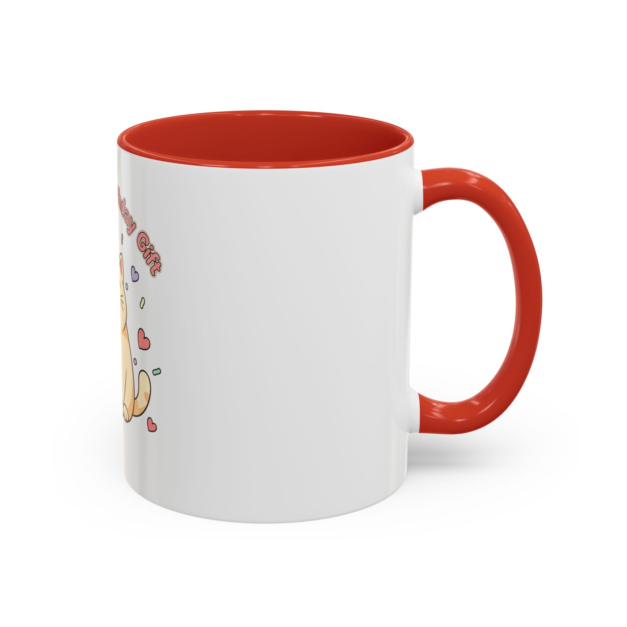 Birthday Cat Coffee Mug — Cute "Cat Mom Birthday Gift" Accent Mug (11/15 oz)