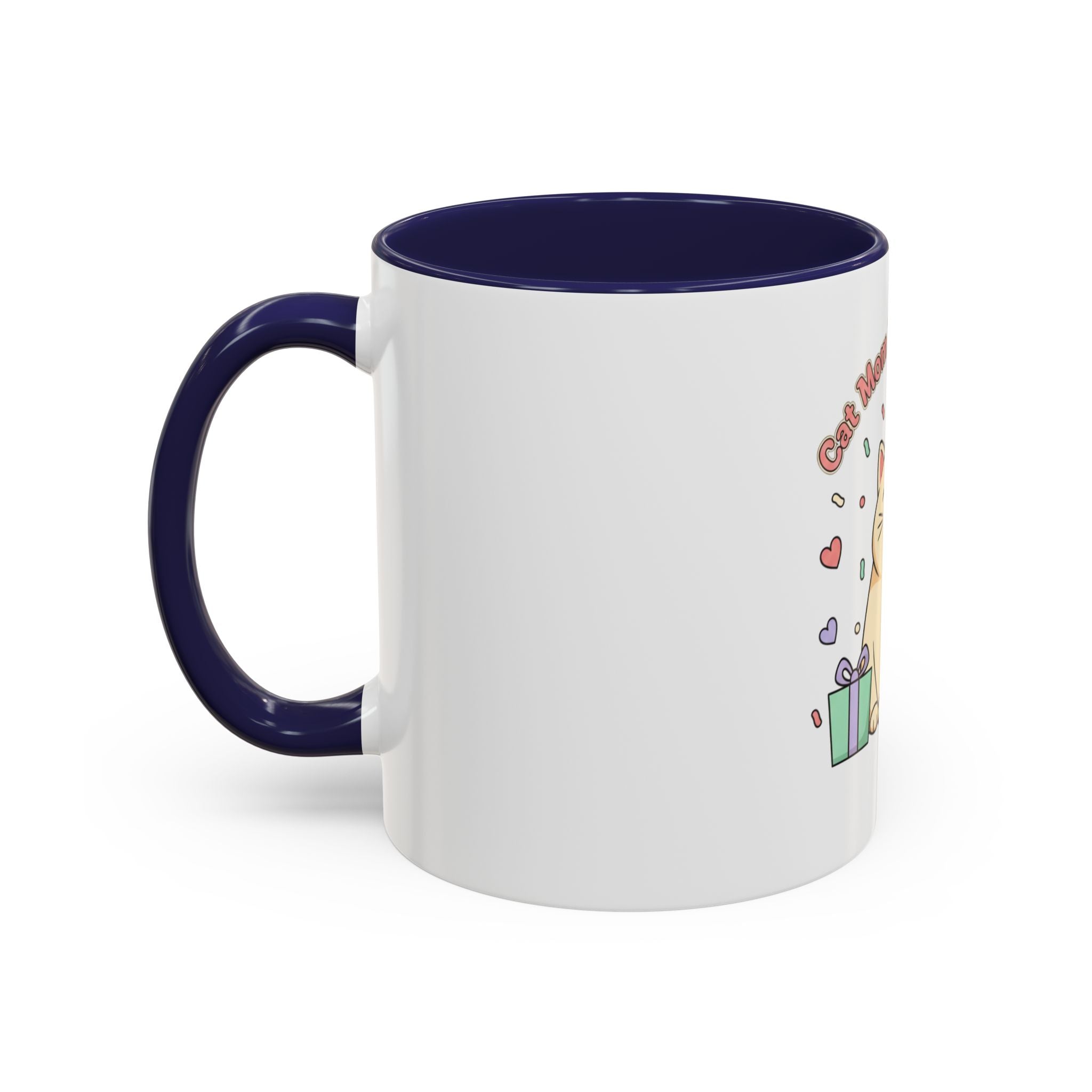 Birthday Cat Coffee Mug — Cute "Cat Mom Birthday Gift" Accent Mug (11/15 oz)
