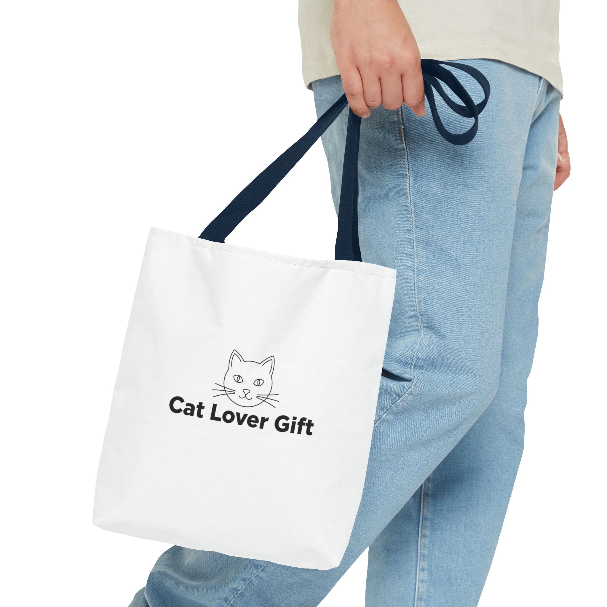 Cat Lover Gift Tote Bag — Cute Cat Design Canvas Tote