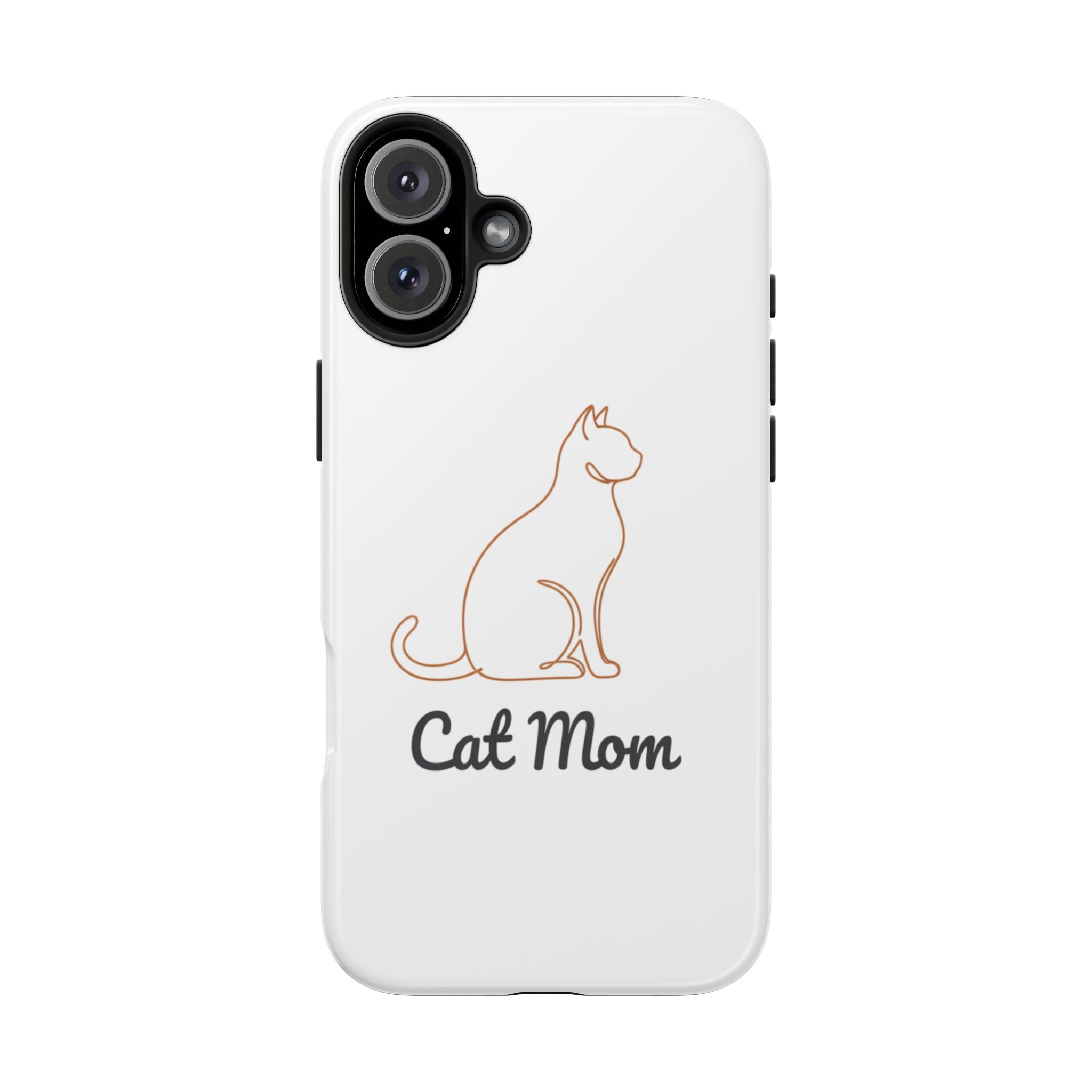 Cat Mom Tough Phone Case — Durable Protective Phone Cover for Cat Lovers