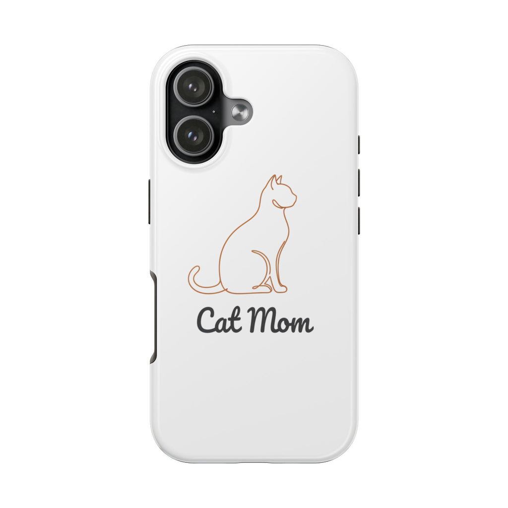 Cat Mom Tough Phone Case — Durable Protective Phone Cover for Cat Lovers