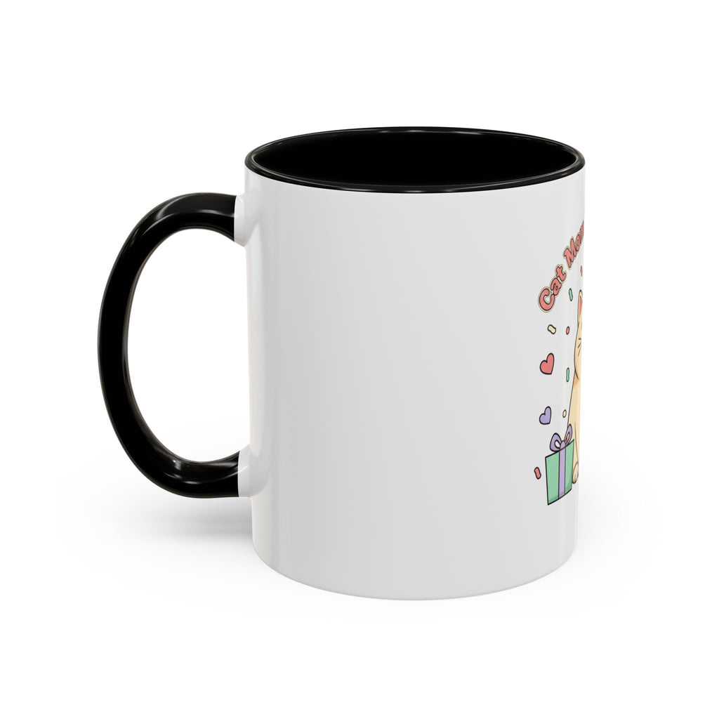 Birthday Cat Coffee Mug — Cute "Cat Mom Birthday Gift" Accent Mug (11/15 oz)