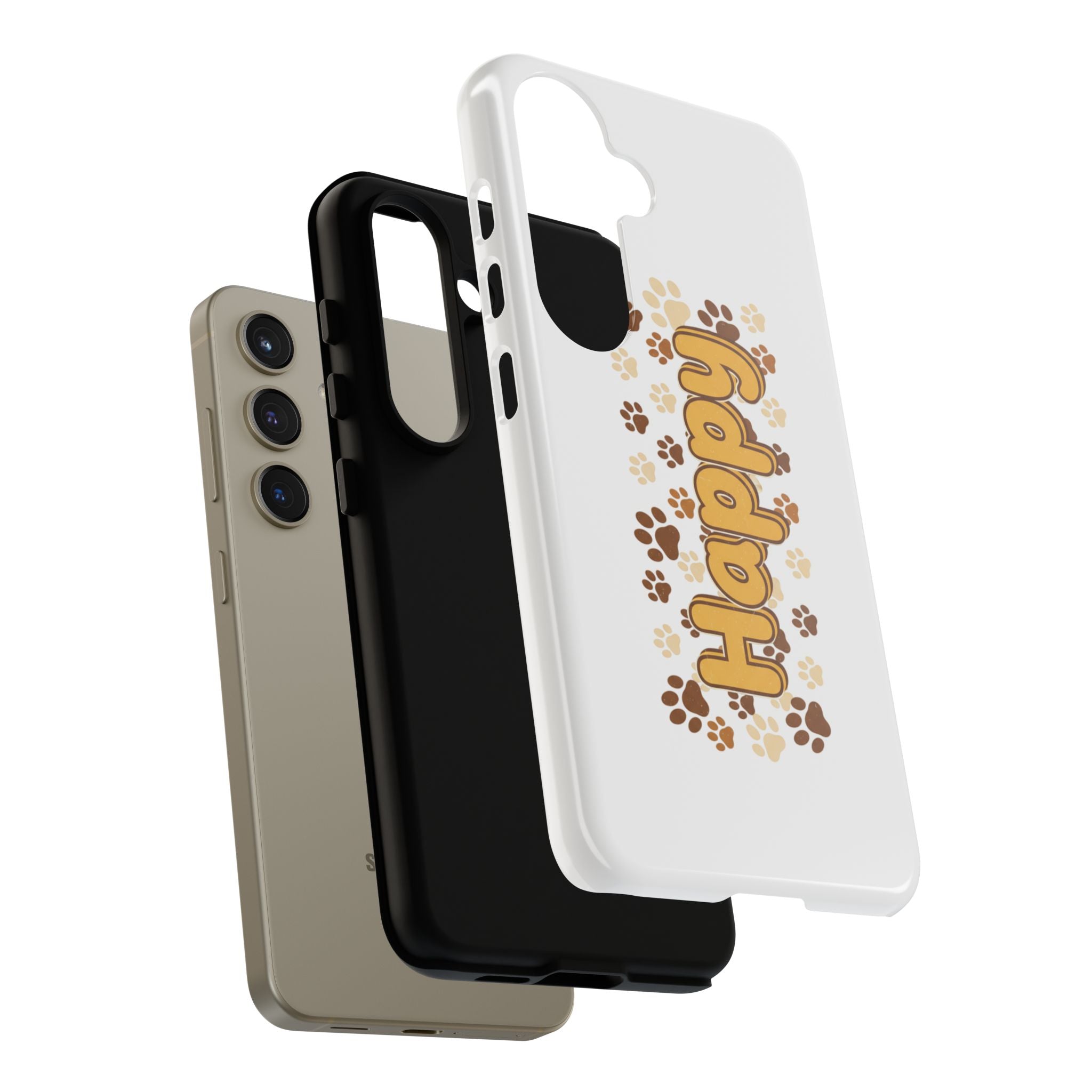 Happy Paw Phone Case — Cute Dog Paw Print iPhone Cover