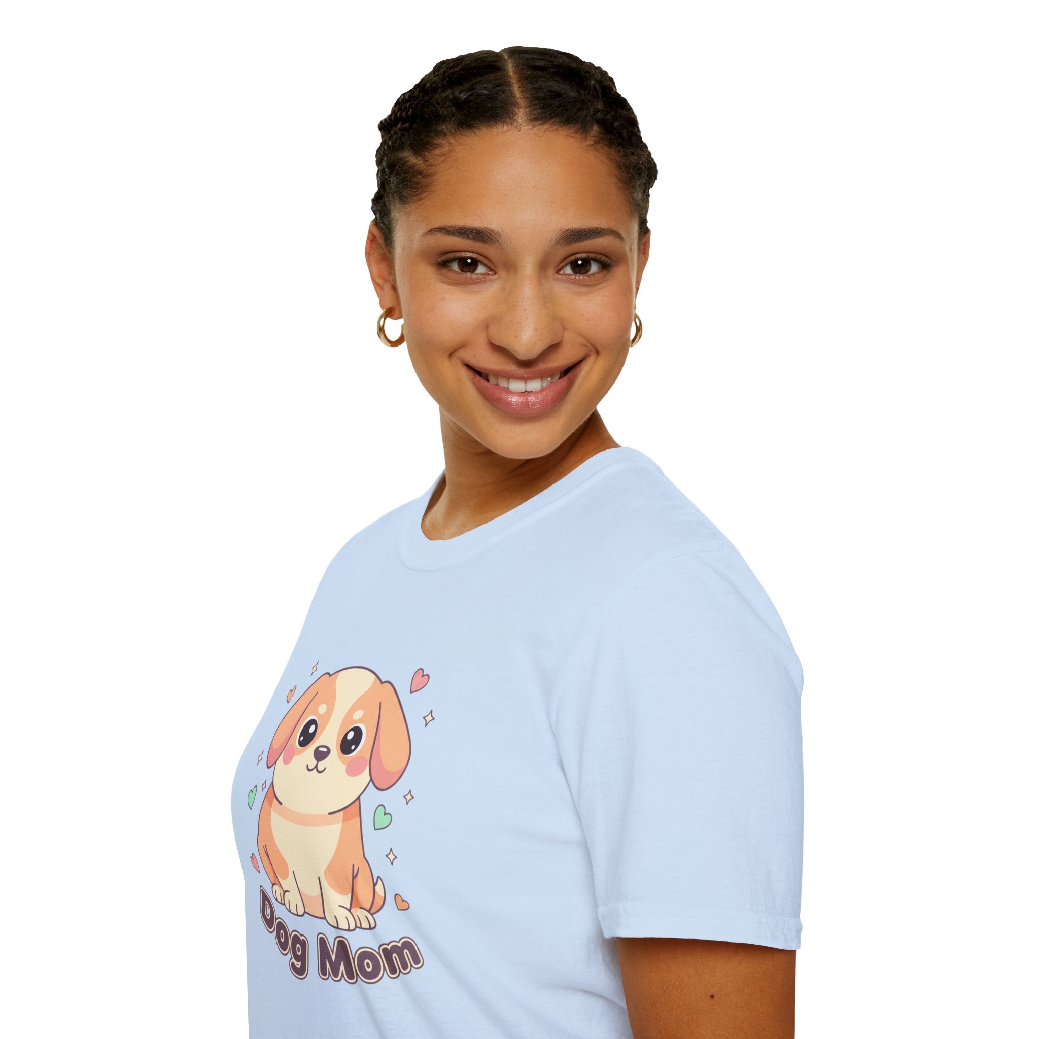 Dog Mom T-Shirt — Cute Cartoon Puppy Graphic Tee for Dog Lovers