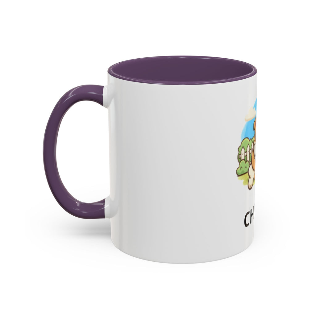 Personalized Bulldog Coffee Mug — Custom Name Accent Mug (11/15oz)