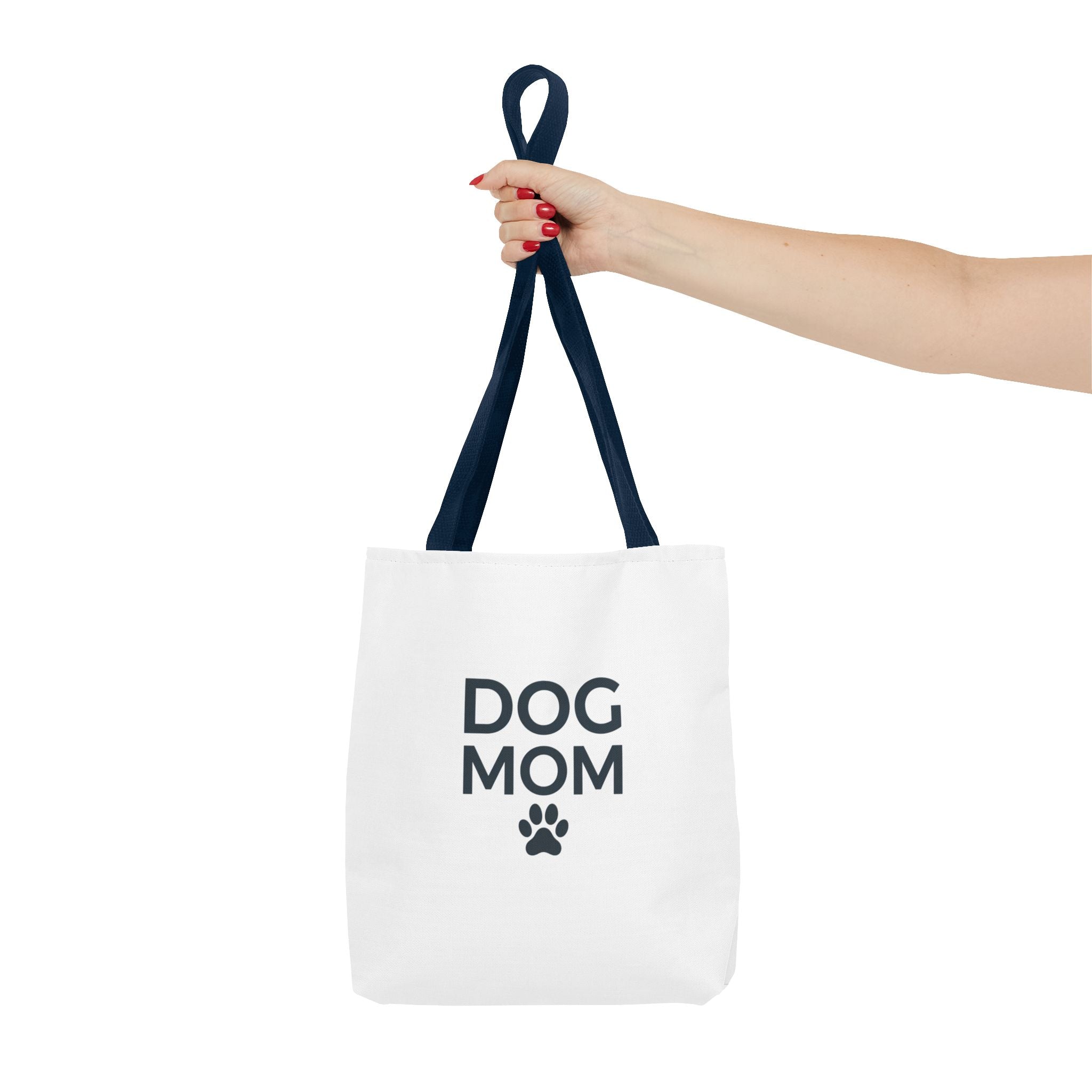 Dog Mom Tote Bag — Cute 'Dog Mom' All-Over Print Canvas Tote