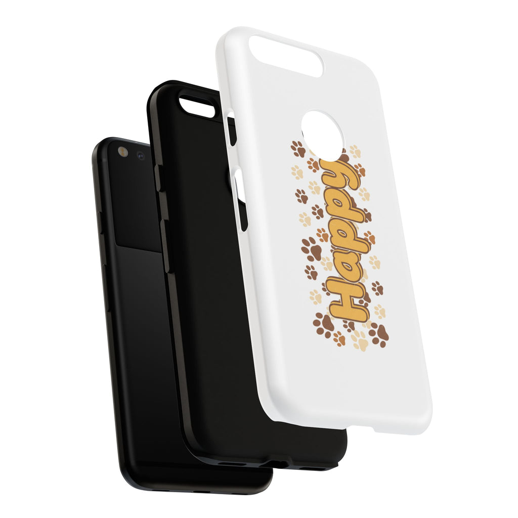 Happy Paw Phone Case — Cute Dog Paw Print iPhone Cover