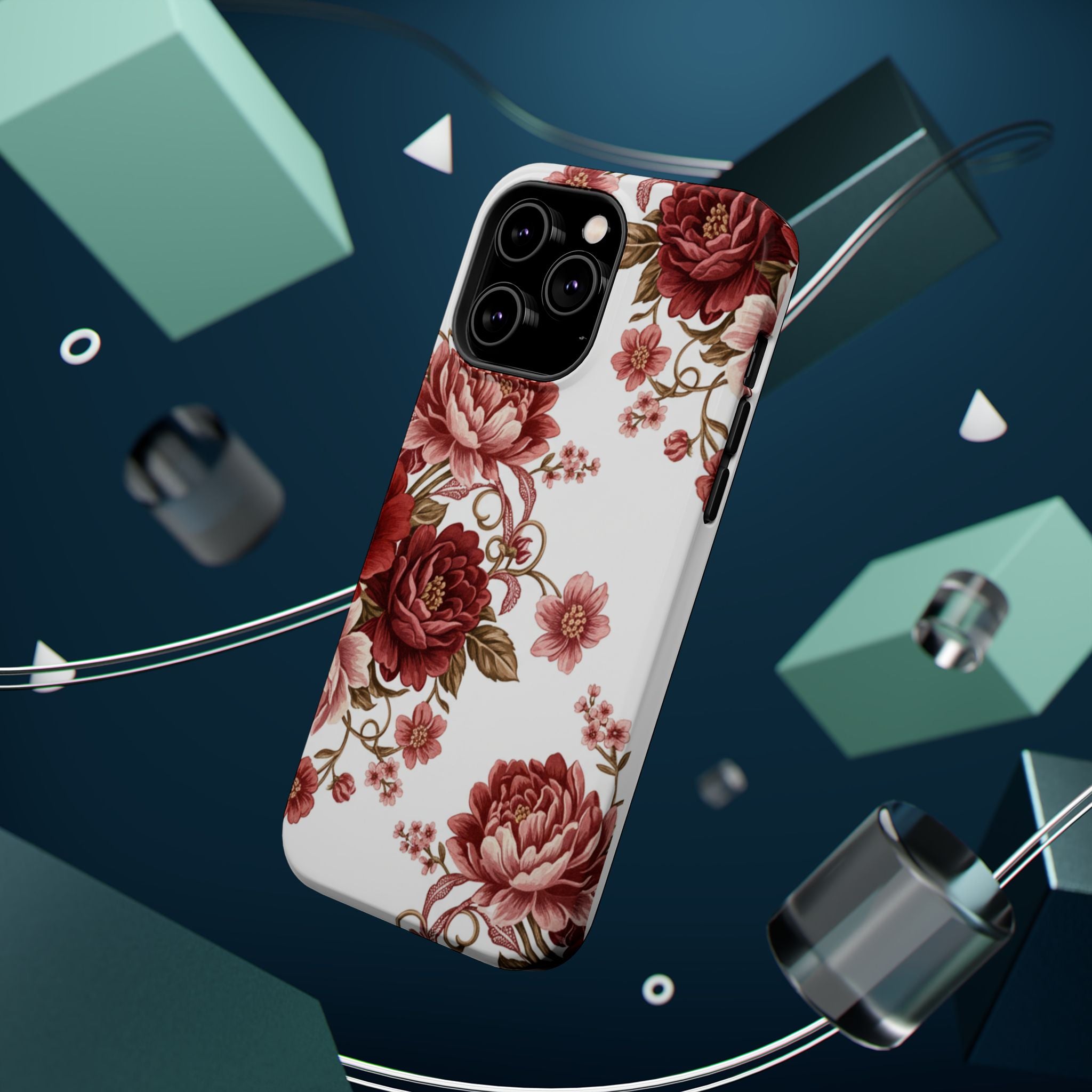Floral Rose Magnetic Impact Phone Case