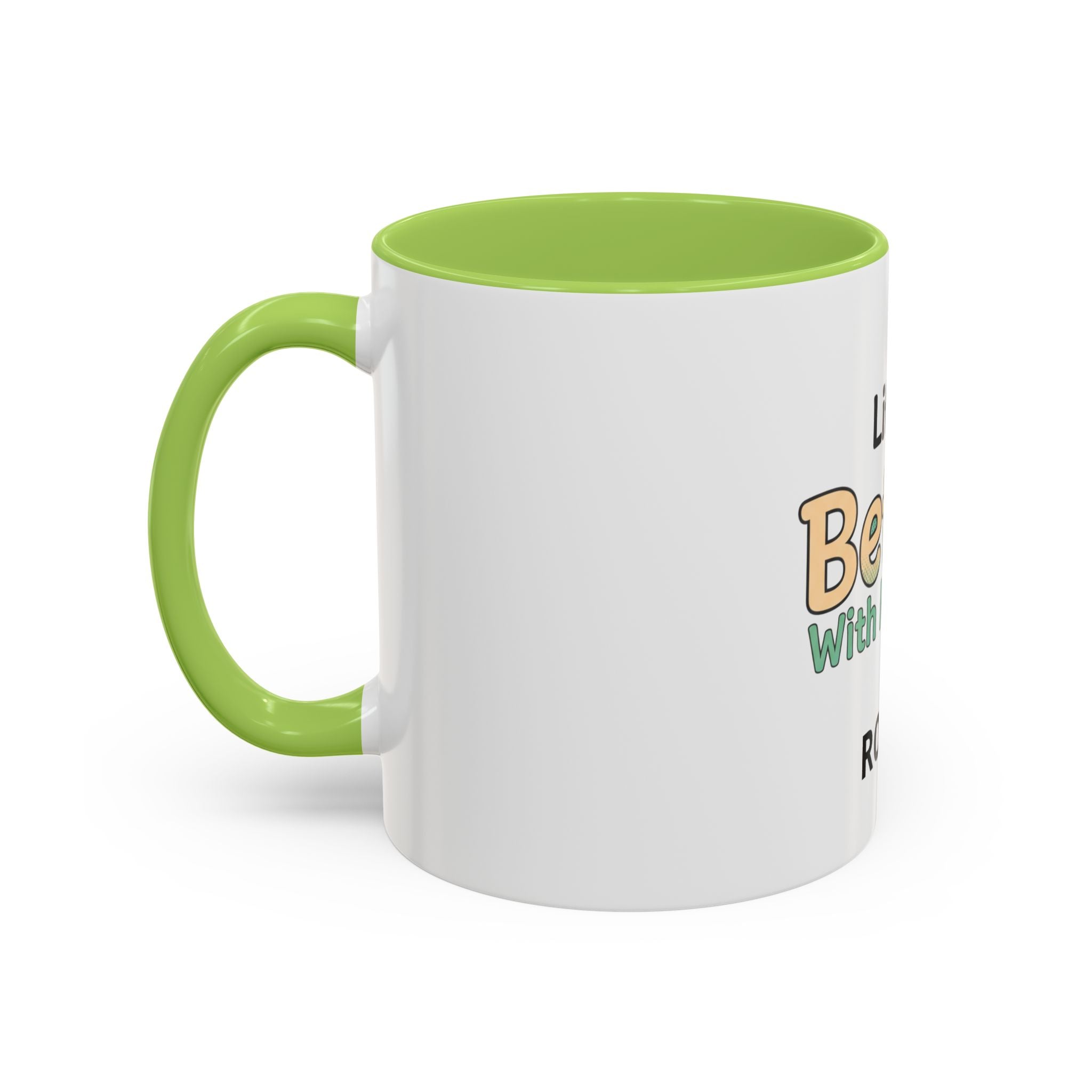 Life Is Better With My Dog On Drup Accent Coffee Mug (11/15oz)