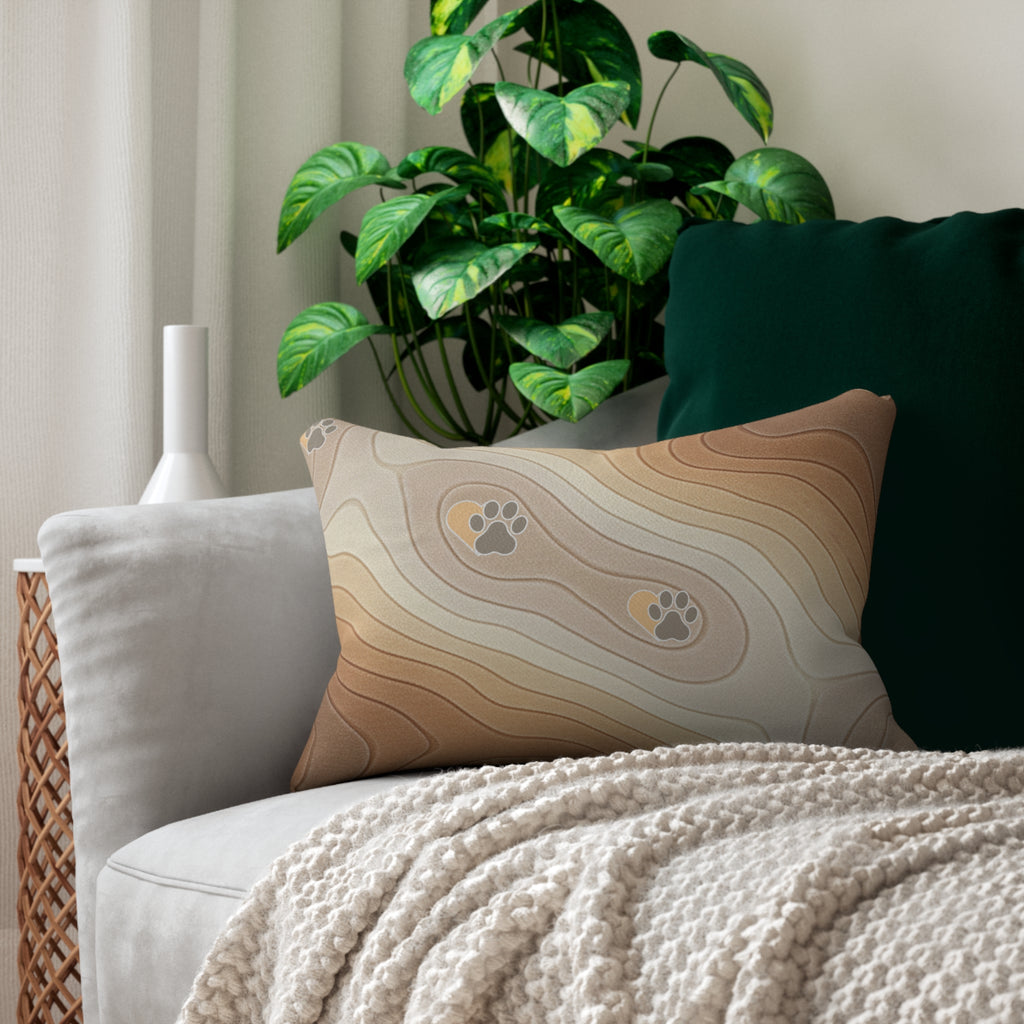 Lumbar Pillow — Decorative Spun Polyester Support Pillow