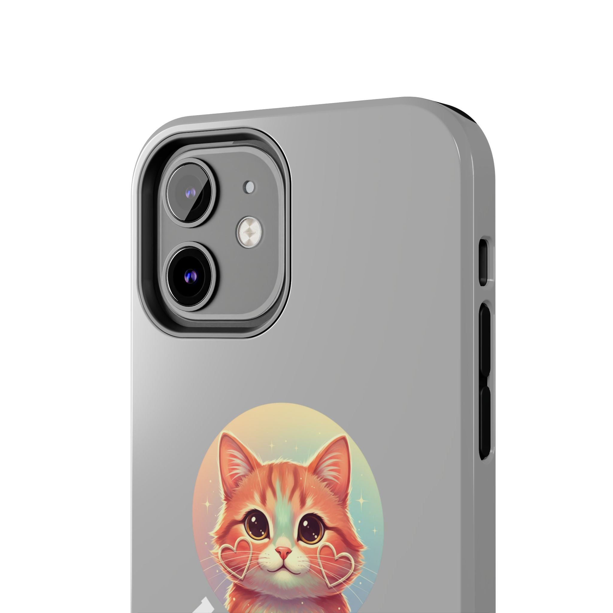 I Love Cat Tough Phone Case — Cute Retro Kitty Protective Phone Cover