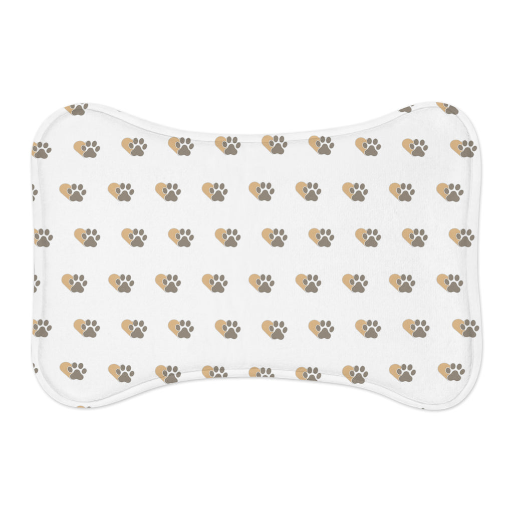 Pet Feeding Mat — Non‑Slip Paw Print Placemat for Dogs & Cats