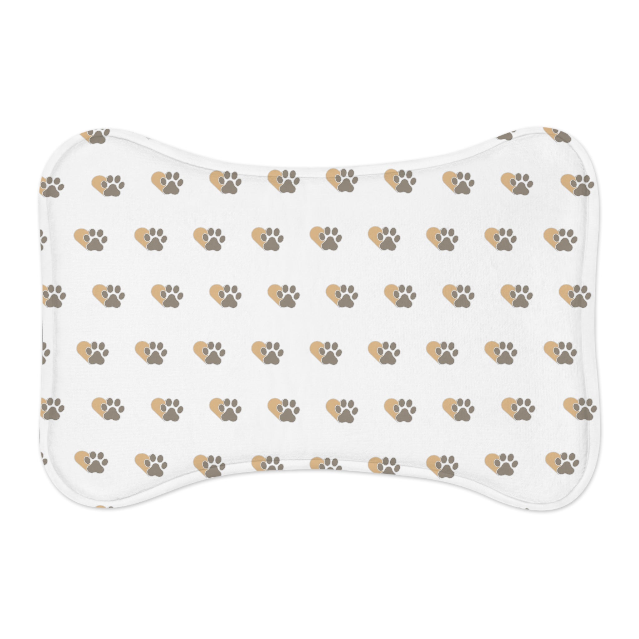 Pet Feeding Mat — Non‑Slip Paw Print Placemat for Dogs & Cats