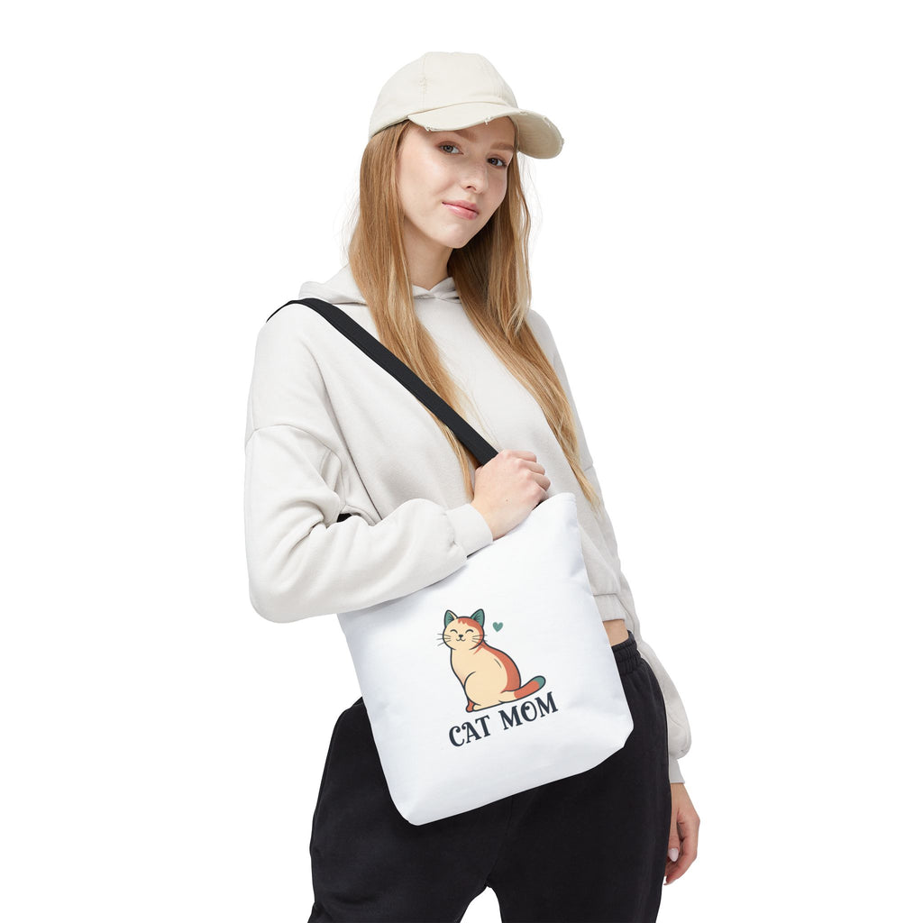 Cat Mom Tote Bag — Cute Cat Mom Canvas Tote for Shopping & Gifts
