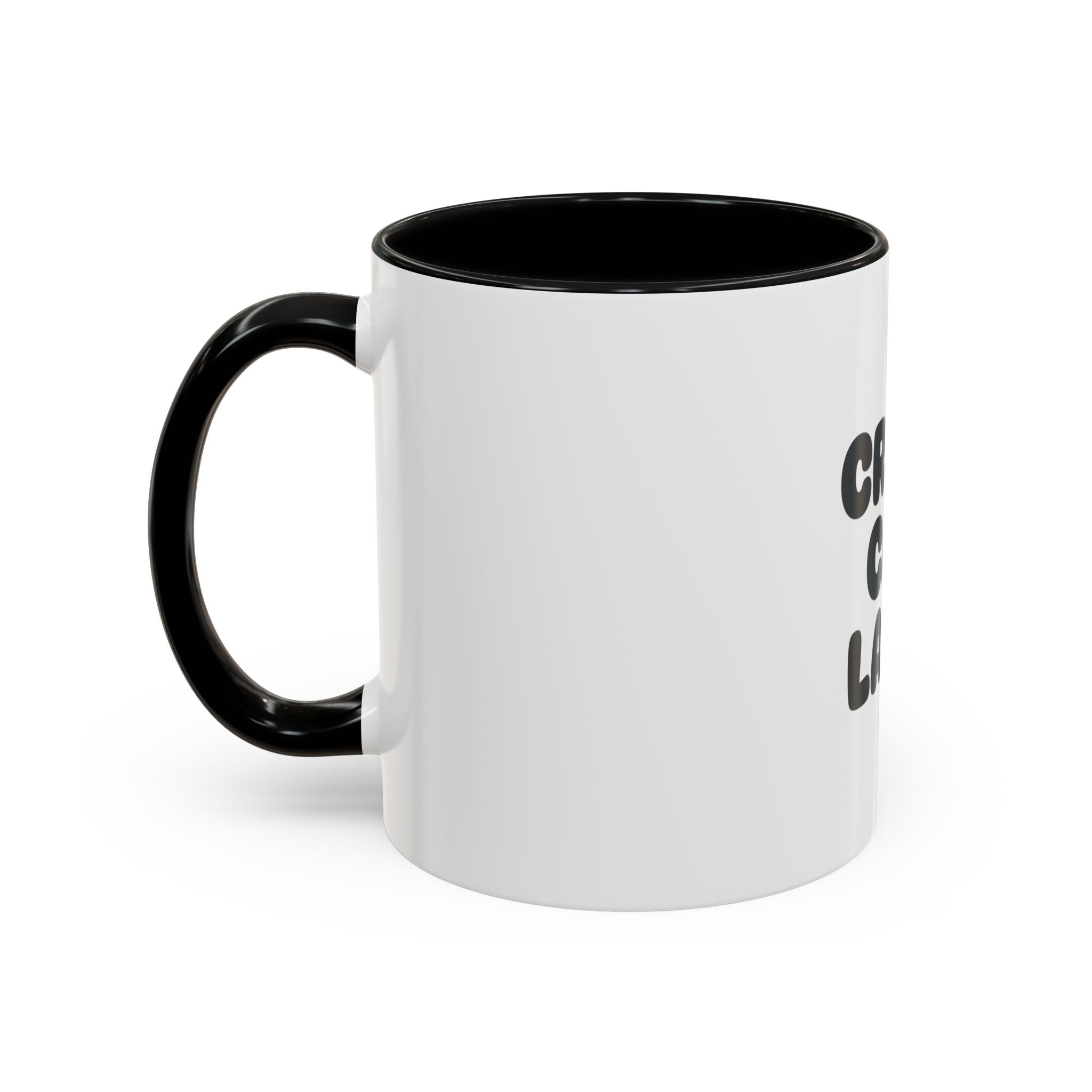 Crazy Cat Lady Accent Coffee Mug – Cute Cat Paw Typography 11/15oz