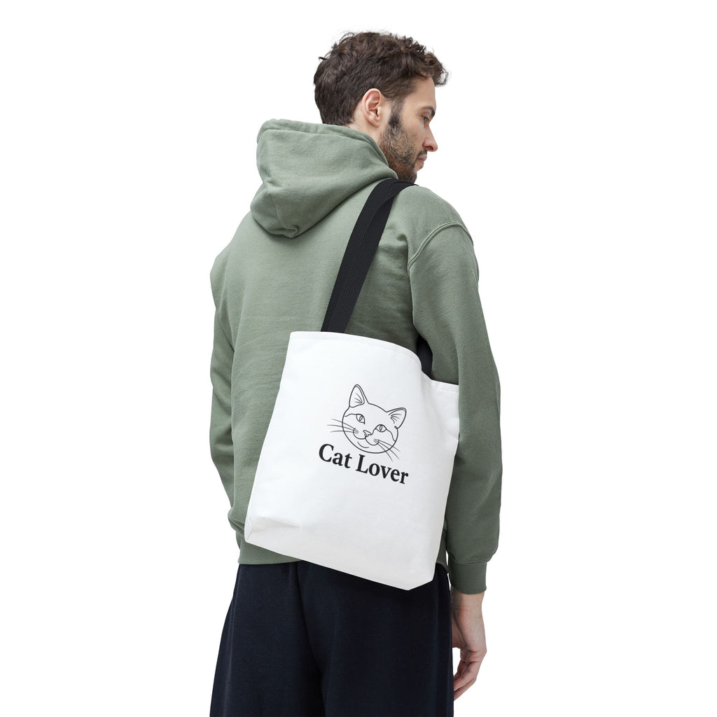 Cat Lover  Tote Bag — Cute Cat Design Canvas Tote
