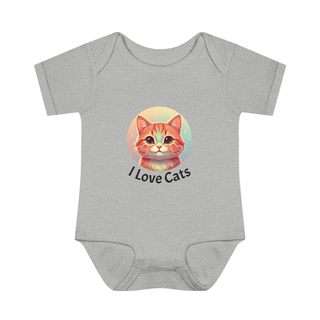 I Love Cats Baby Bodysuit — Cute Kitten Infant Onesie