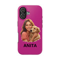 Personalized Tough Phone Case — Custom Name & Pet Portrait