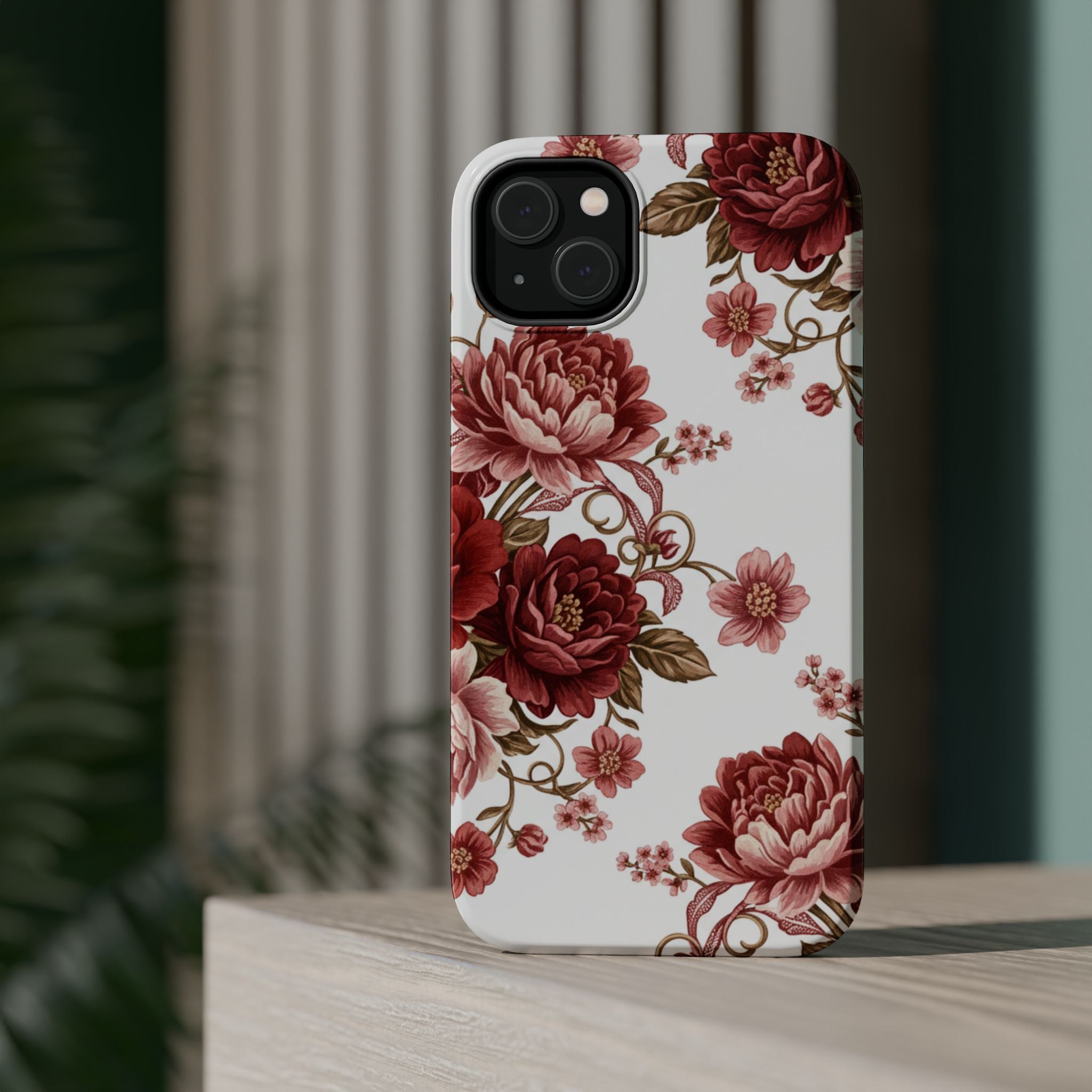 Floral Rose Magnetic Impact Phone Case