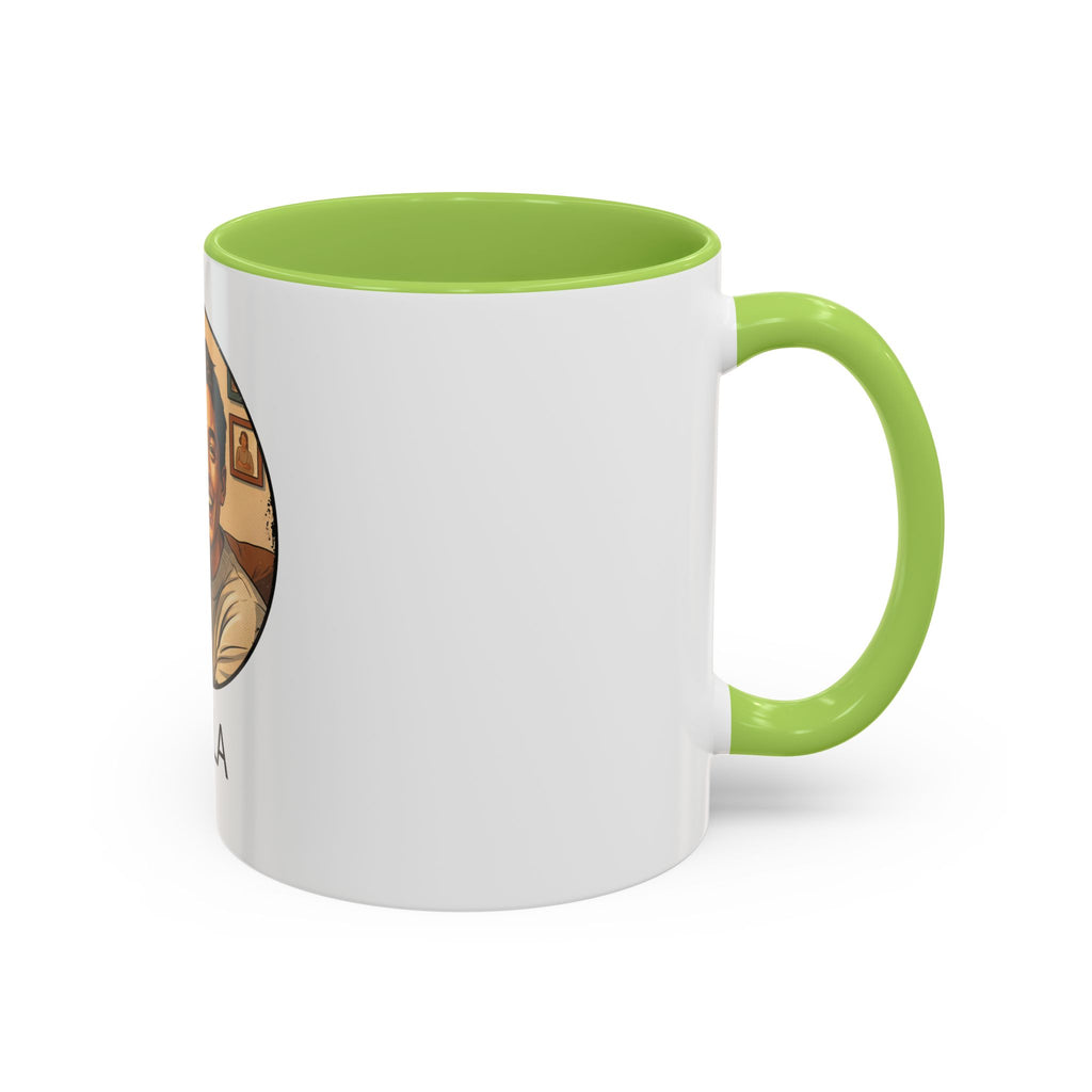 Photo Pet & Owner Portrait Accent Coffee Mug — Custom Dog Lover Gift (11/15oz)