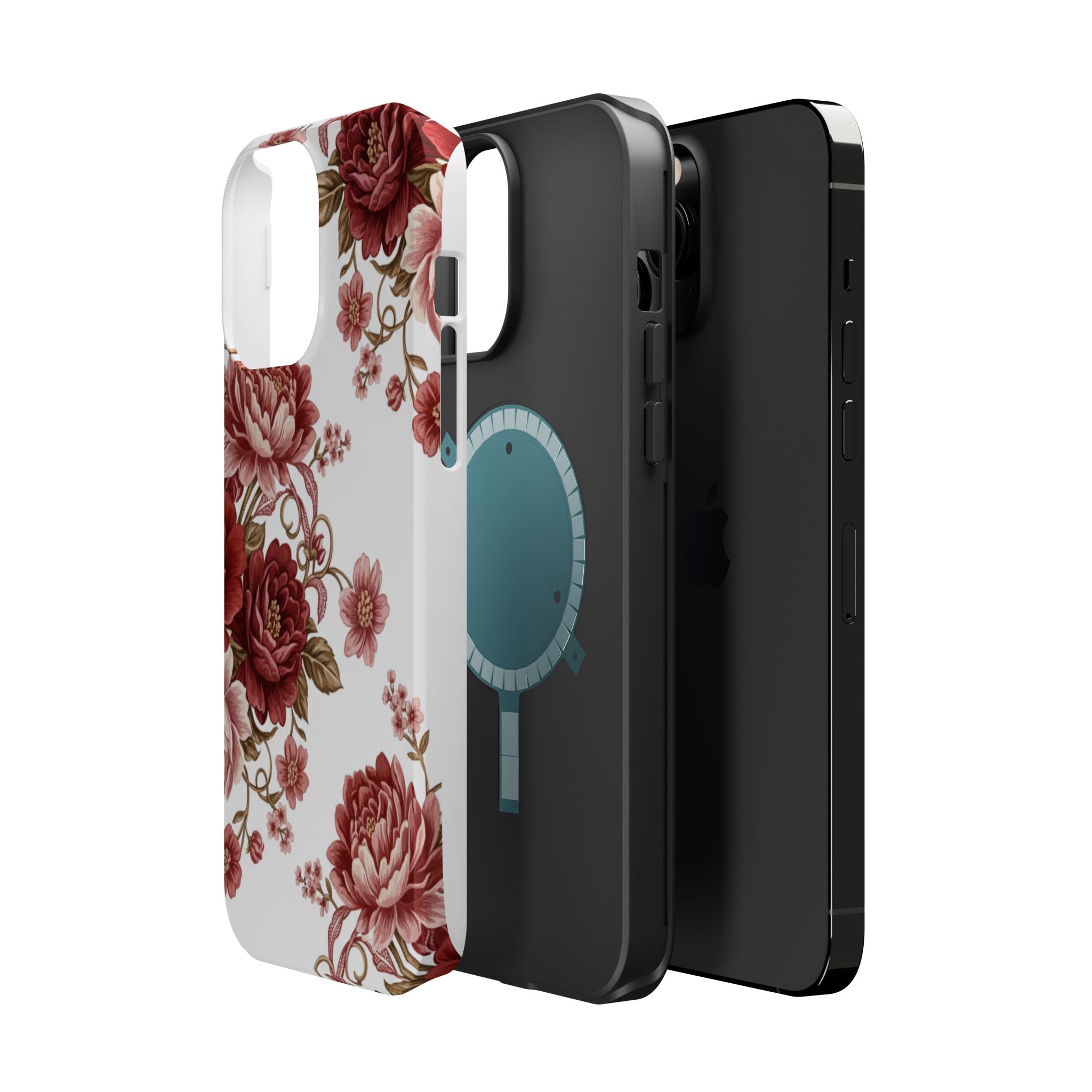 Floral Rose Magnetic Impact Phone Case