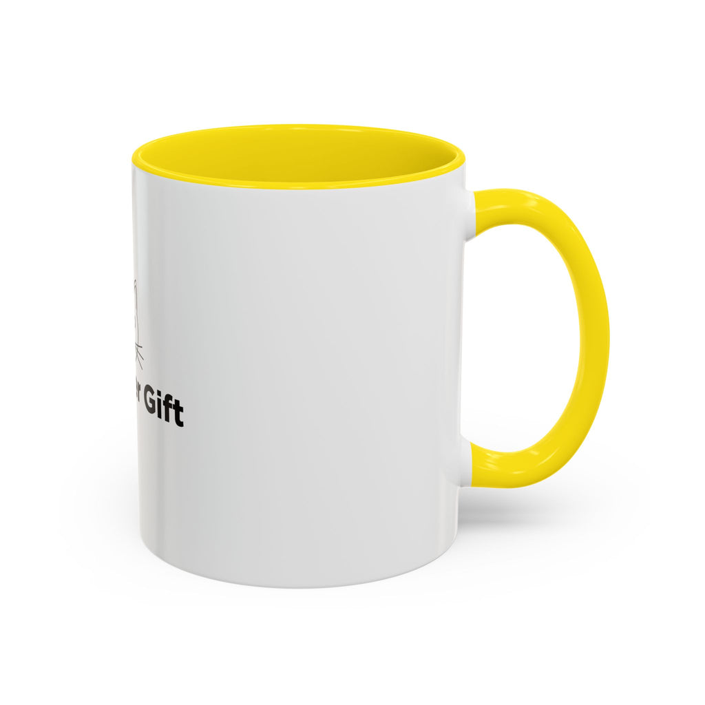 Cat Lover Accent Coffee Mug — Cute Cat Face Gift (11oz & 15oz)