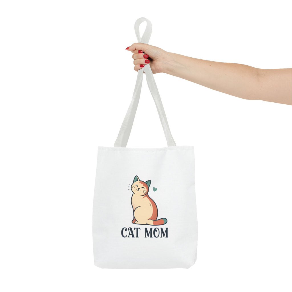 Cat Mom Tote Bag — Cute Cat Mom Canvas Tote for Shopping & Gifts