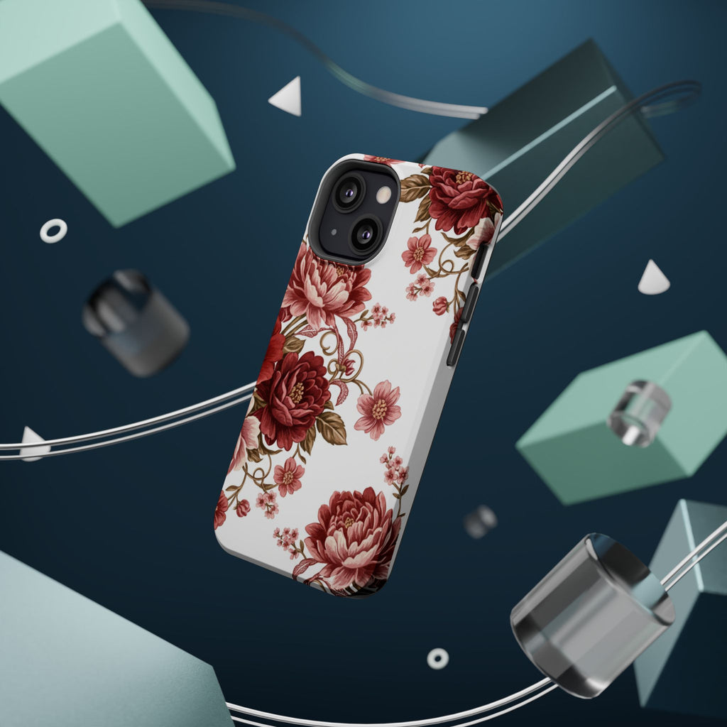 Floral Rose Magnetic Impact Phone Case