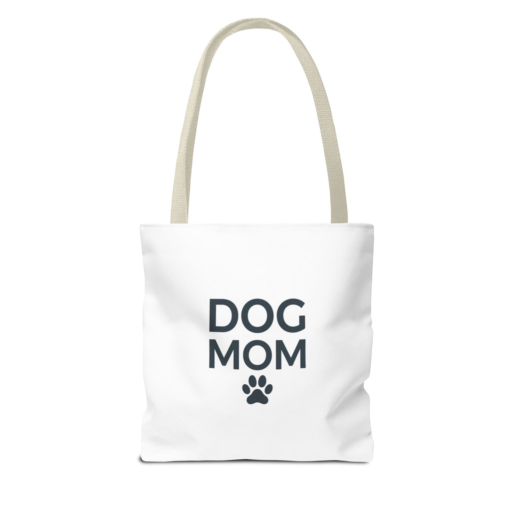 Dog Mom Tote Bag — Cute 'Dog Mom' All-Over Print Canvas Tote