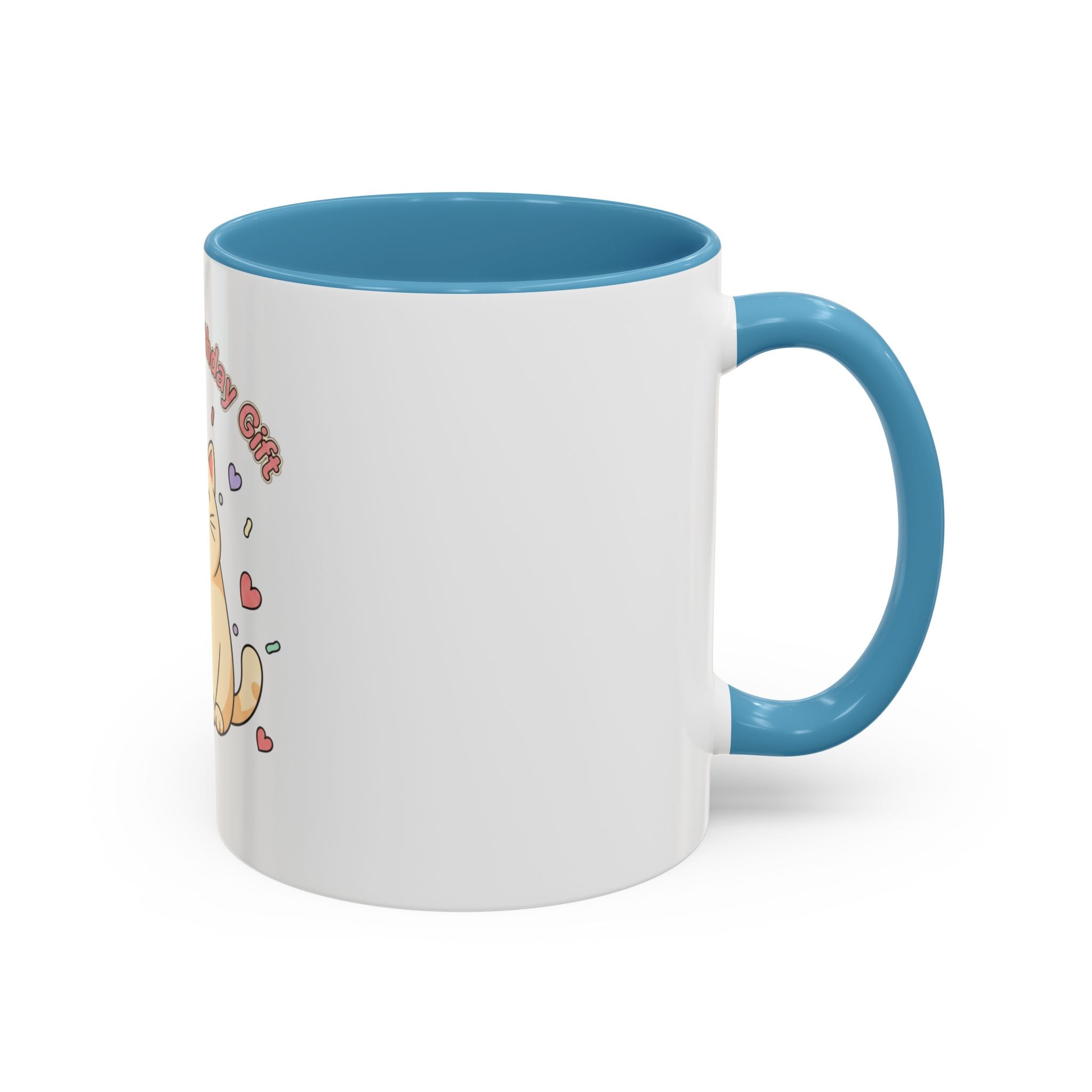 Birthday Cat Coffee Mug — Cute "Cat Mom Birthday Gift" Accent Mug (11/15 oz)
