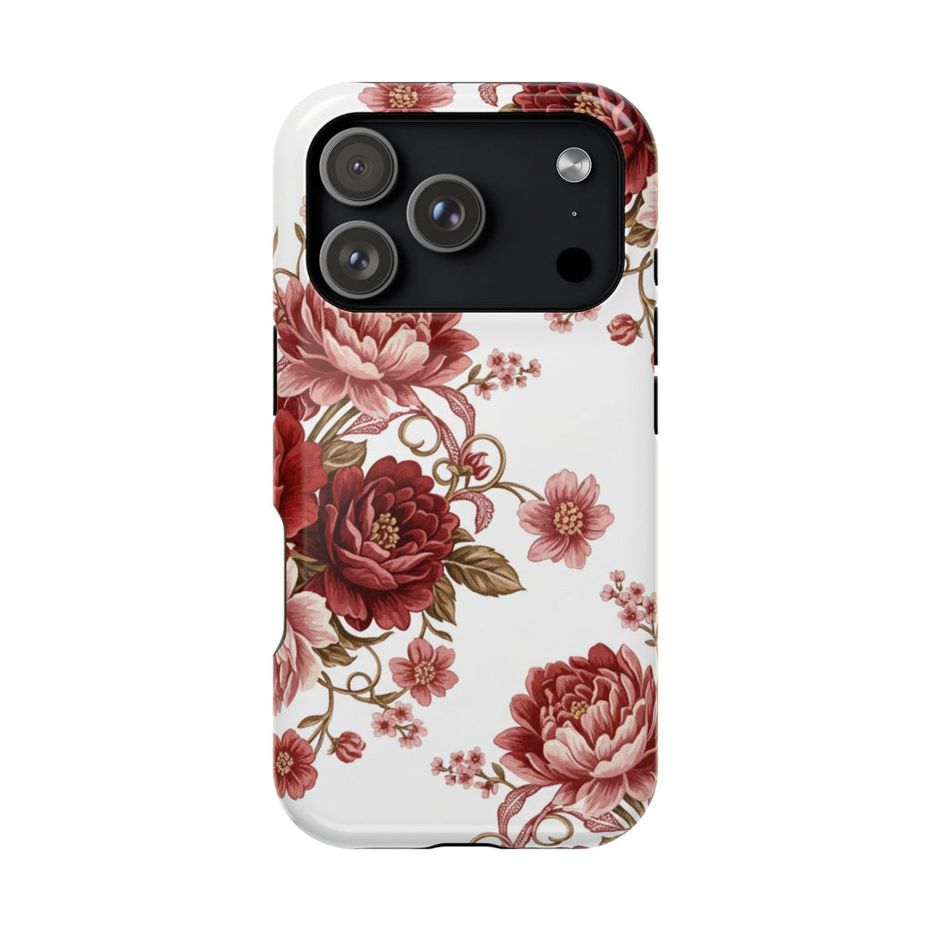 Floral Rose Magnetic Impact Phone Case