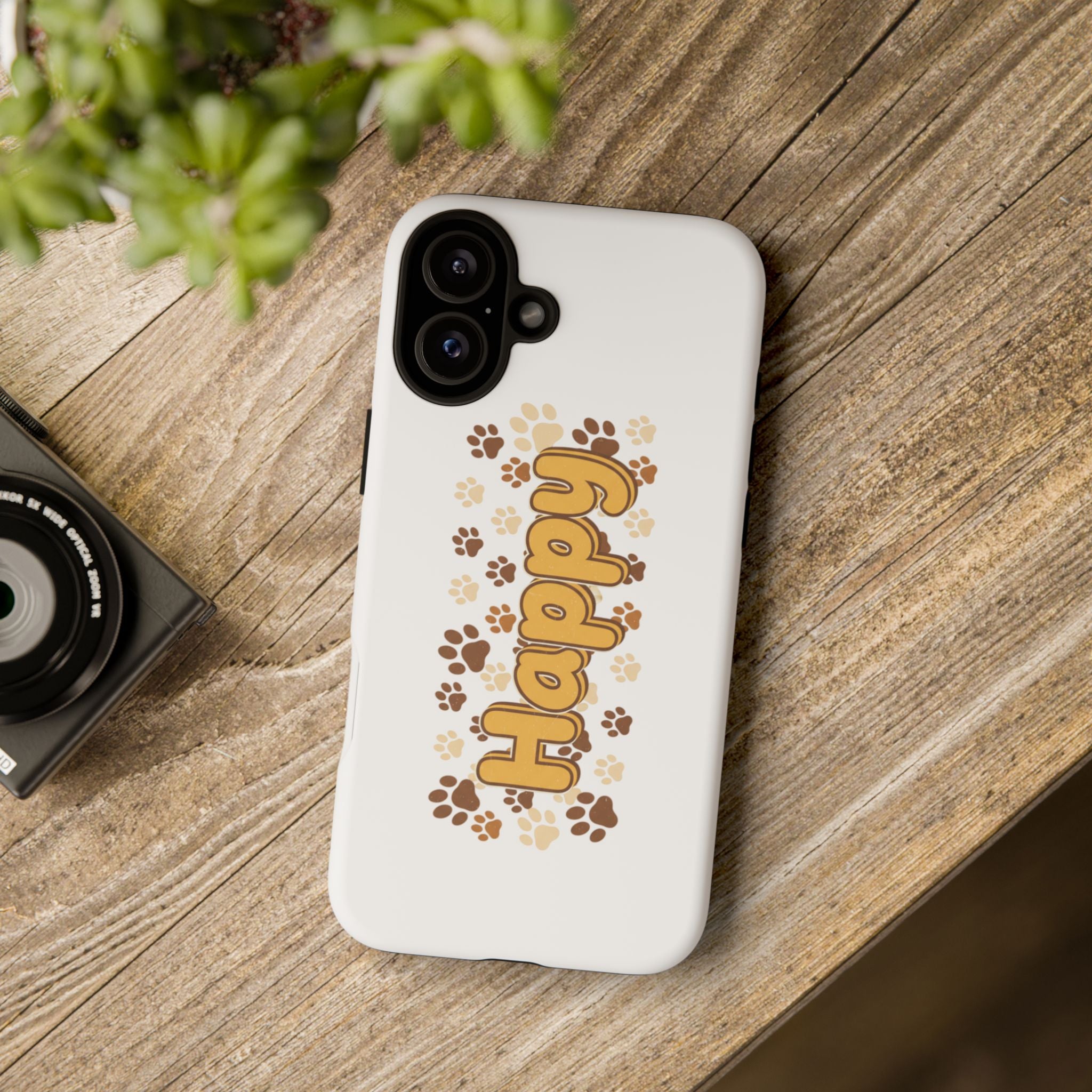 Happy Paw Phone Case — Cute Dog Paw Print iPhone Cover