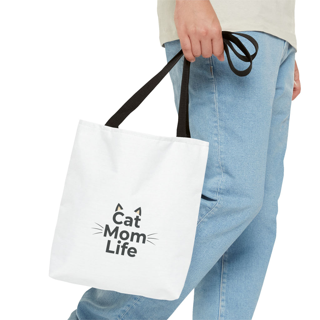 Cat Mon Life Tote Bag — Cute Cat Mom Tote for Everyday Use