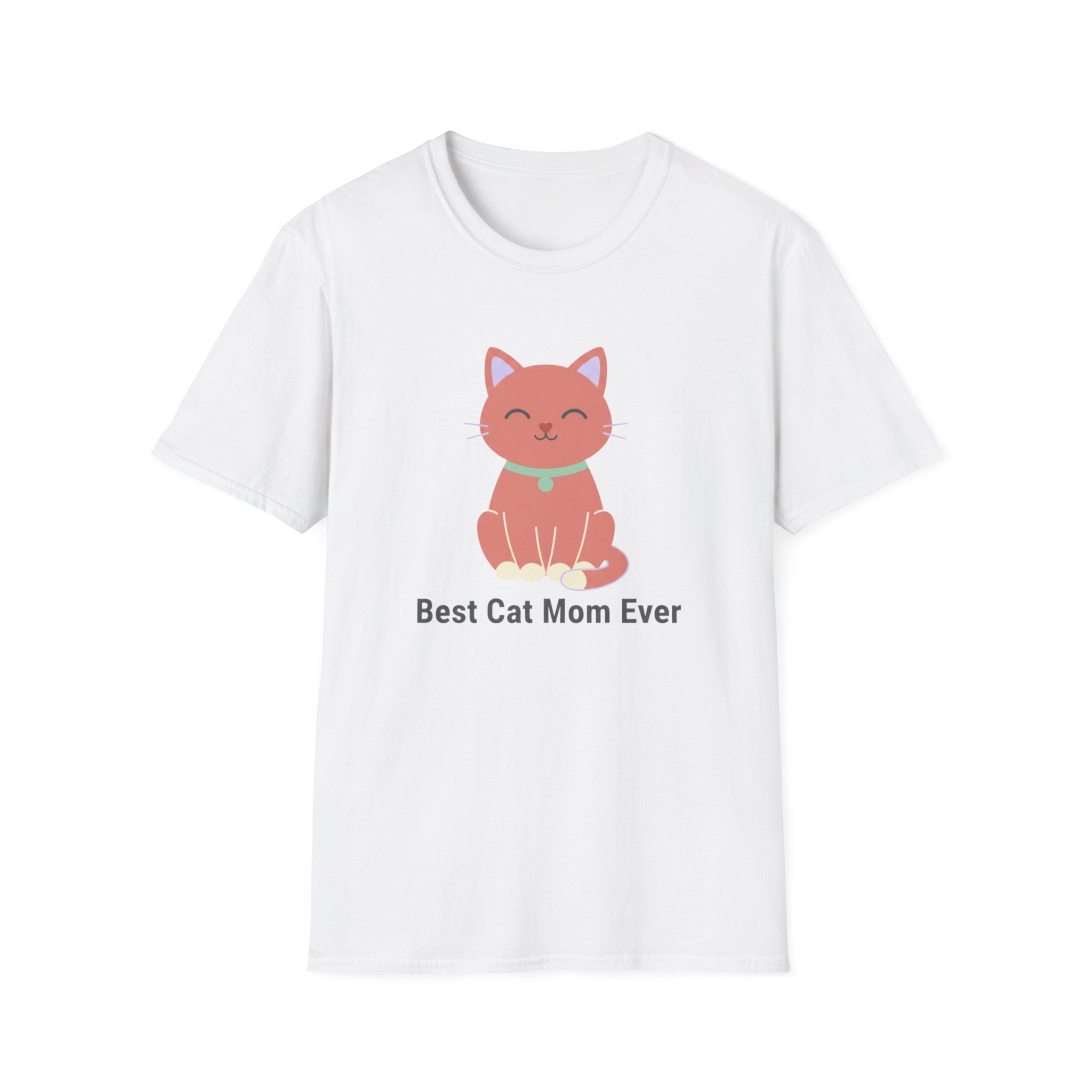 Best Cat Mom Ever T-Shirt — Cute Pink Cat Graphic, Mother’s Day Gift for Cat Moms