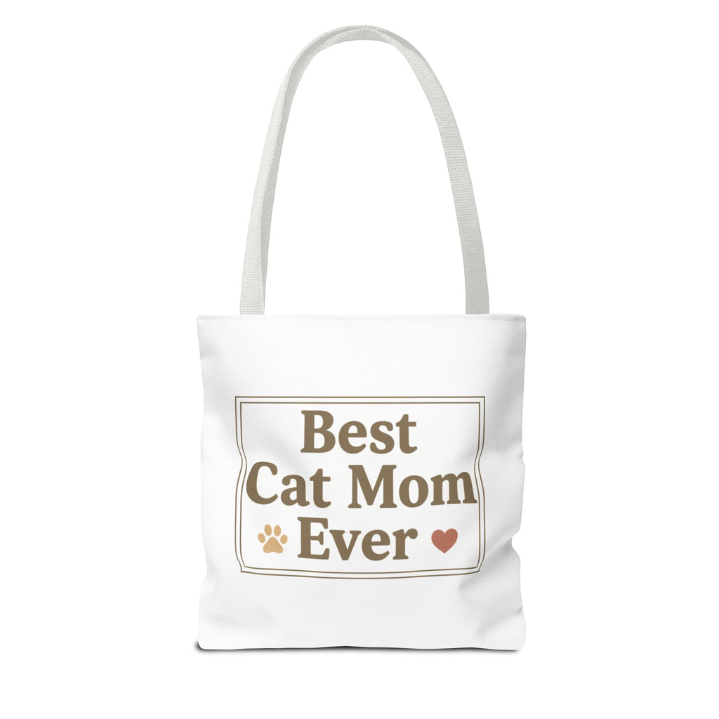 Best Cat Mom Ever Tote Bag — Cute Cat Mom Gift