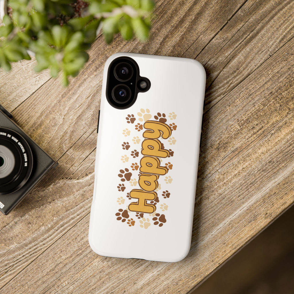 Happy Paw Phone Case — Cute Dog Paw Print iPhone Cover