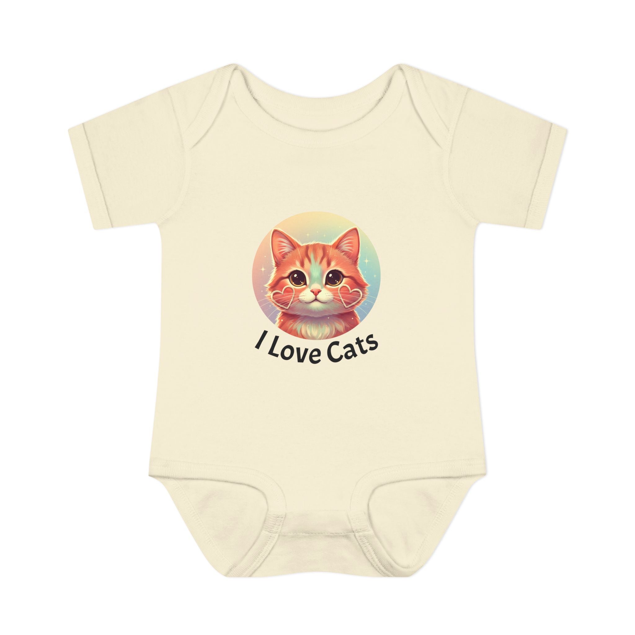 I Love Cats Baby Bodysuit — Cute Kitten Infant Onesie