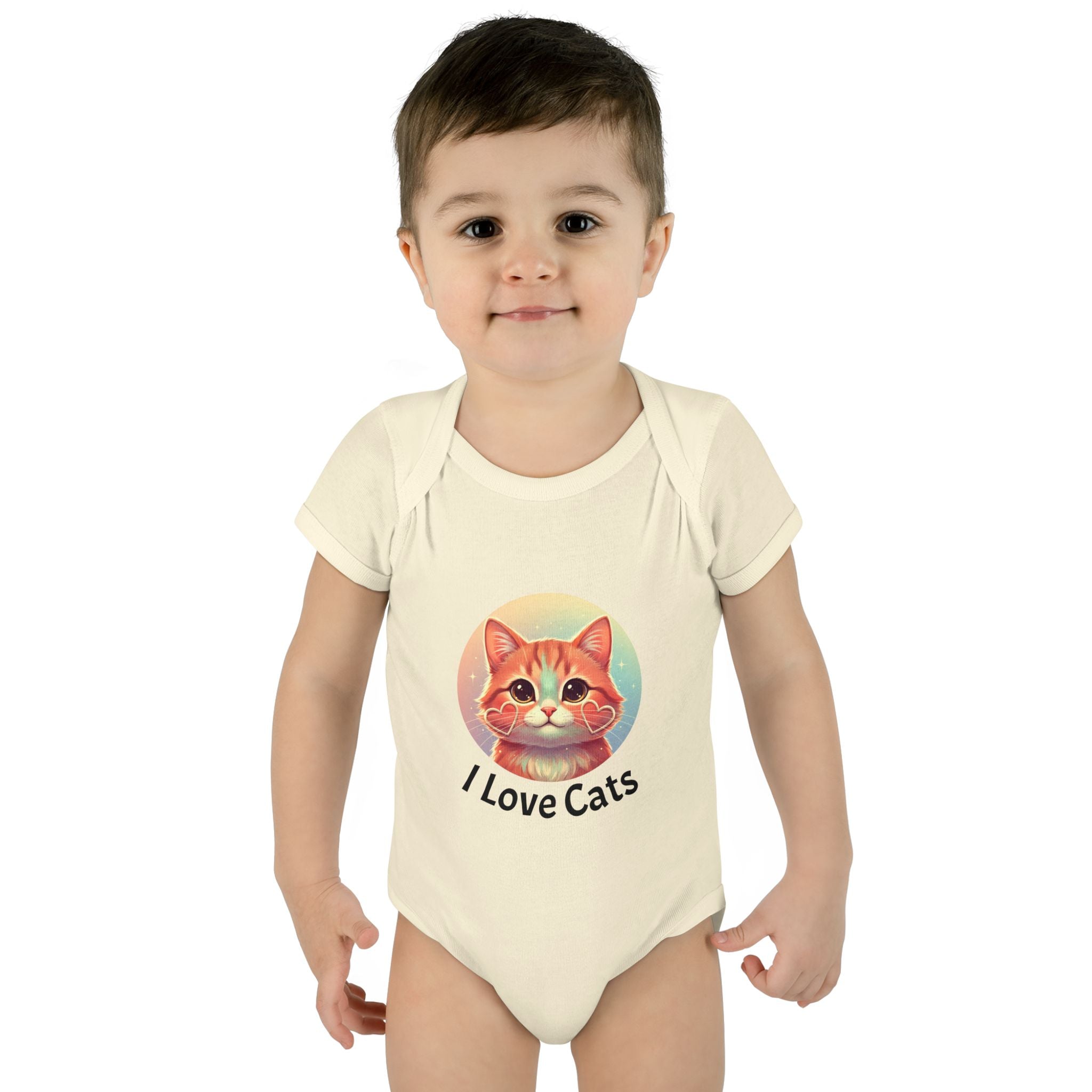 I Love Cats Baby Bodysuit — Cute Kitten Infant Onesie