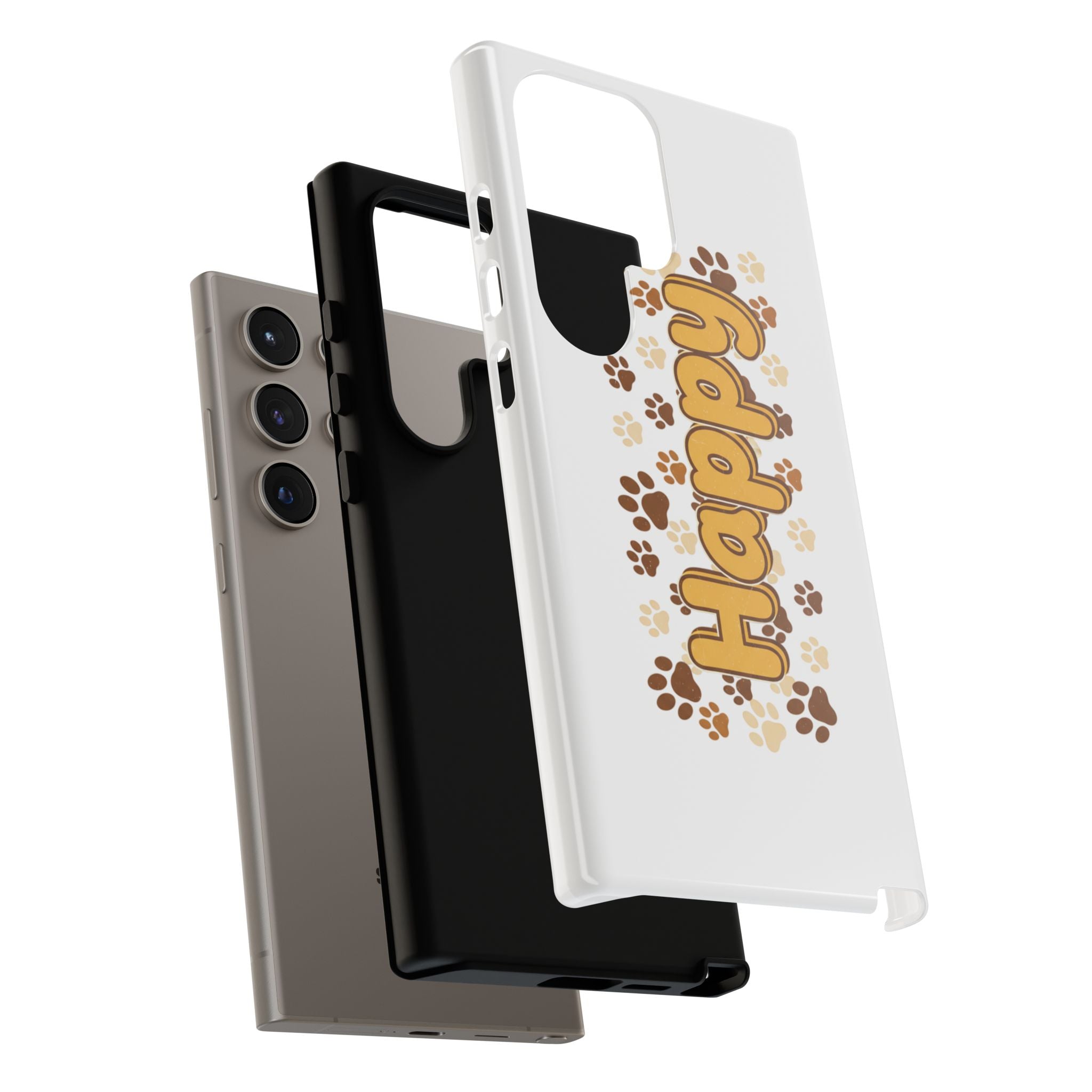 Happy Paw Phone Case — Cute Dog Paw Print iPhone Cover