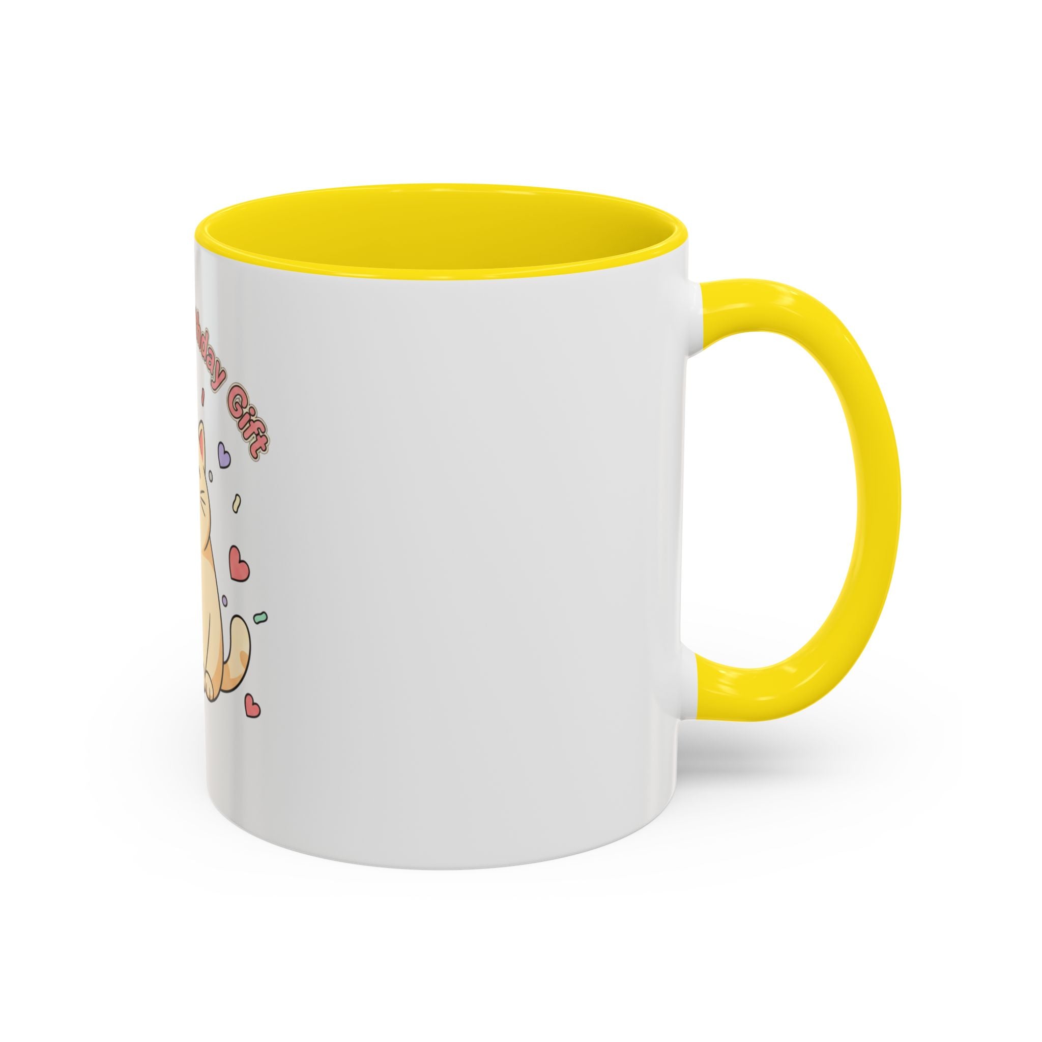 Birthday Cat Coffee Mug — Cute "Cat Mom Birthday Gift" Accent Mug (11/15 oz)