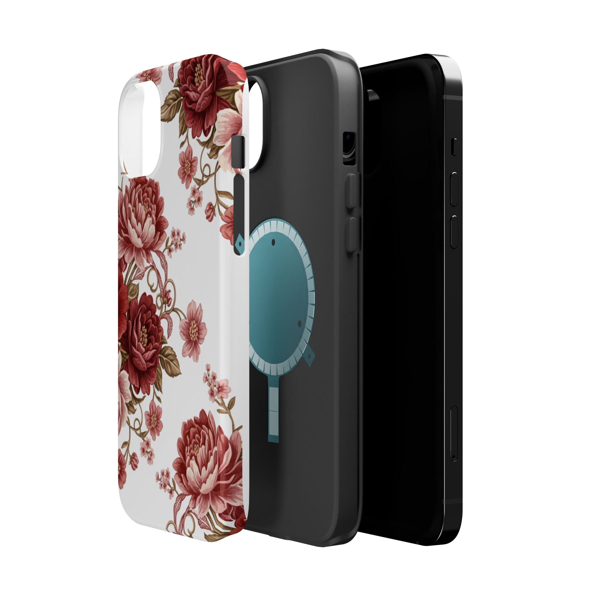 Floral Rose Magnetic Impact Phone Case