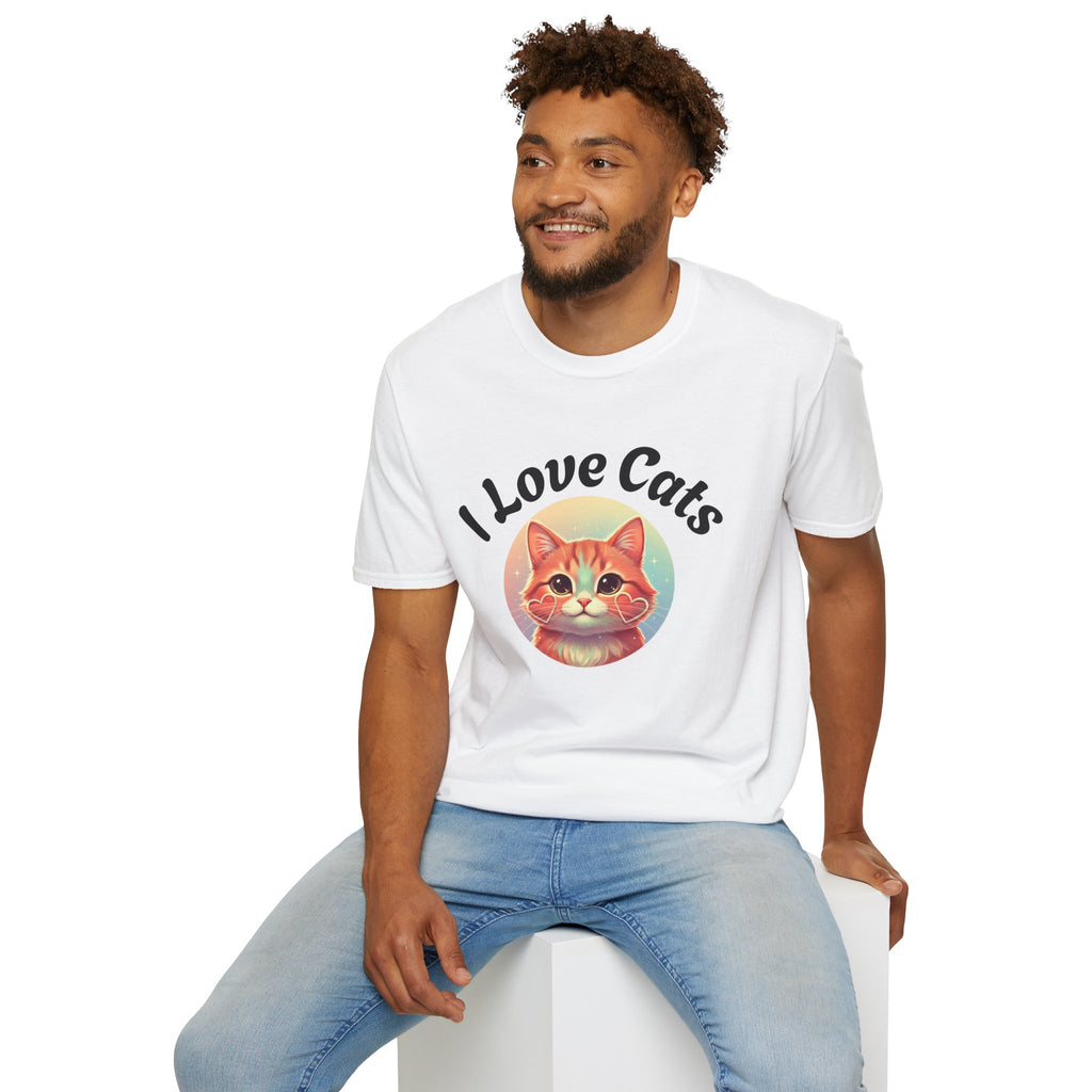 I Love Cat T-Shirt — Cute Retro Cat Graphic Tee for Cat Lovers