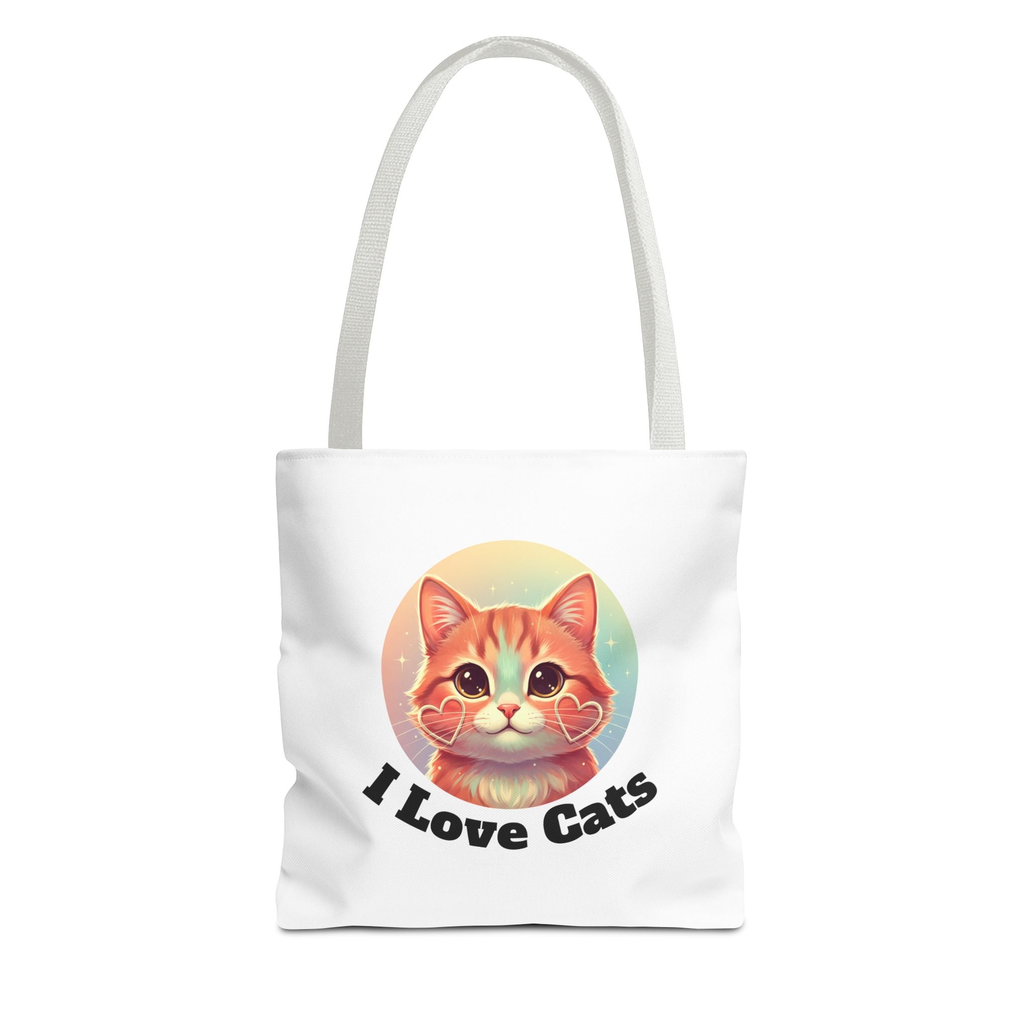 Cat Lover Tote Bag — Cute "I Love Cat" Kitty Canvas Tote